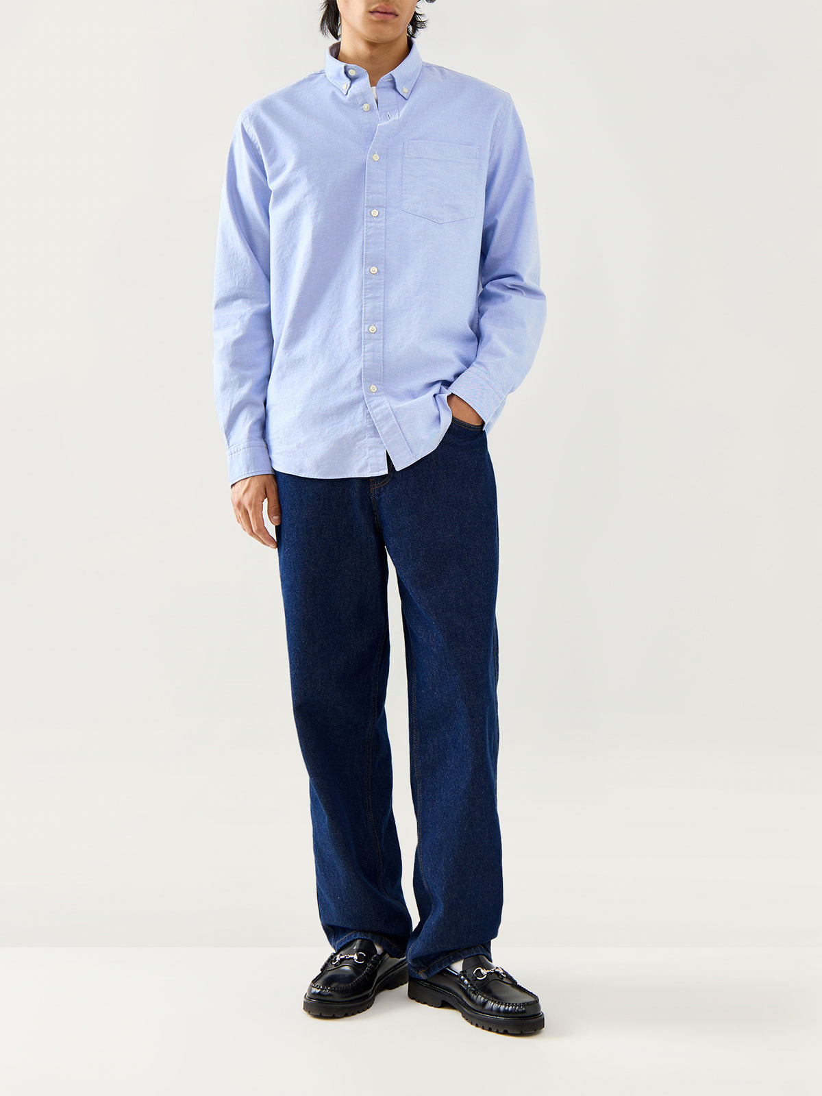 Regrick-Ox Shirt Long Sleeves Light Blue