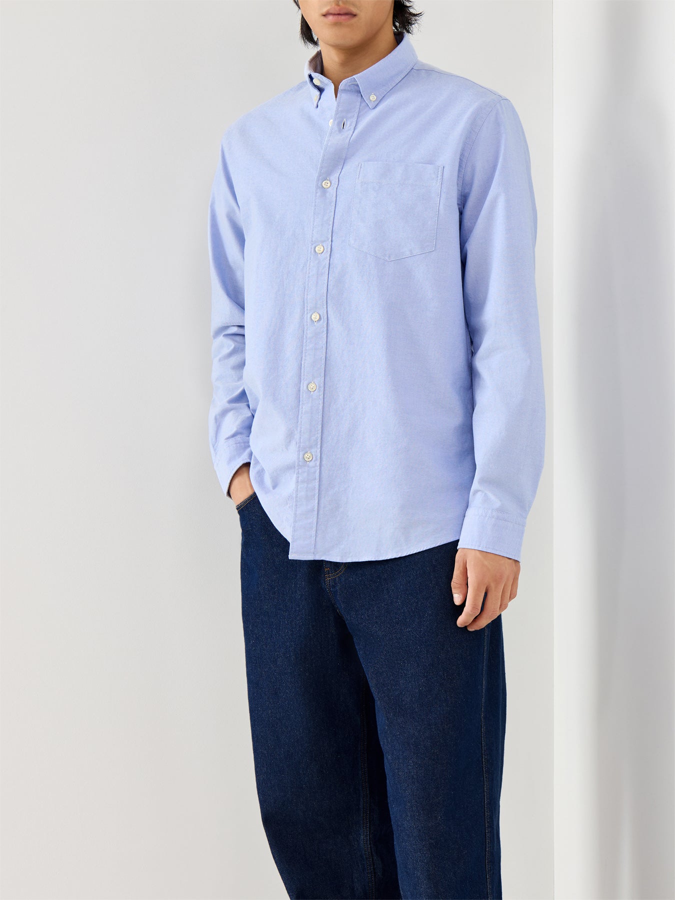 Regrick-Ox Shirt Long Sleeves Light Blue