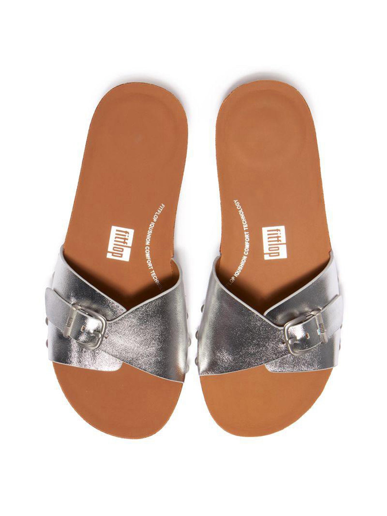 Adjustable Buckle Sandals Silver