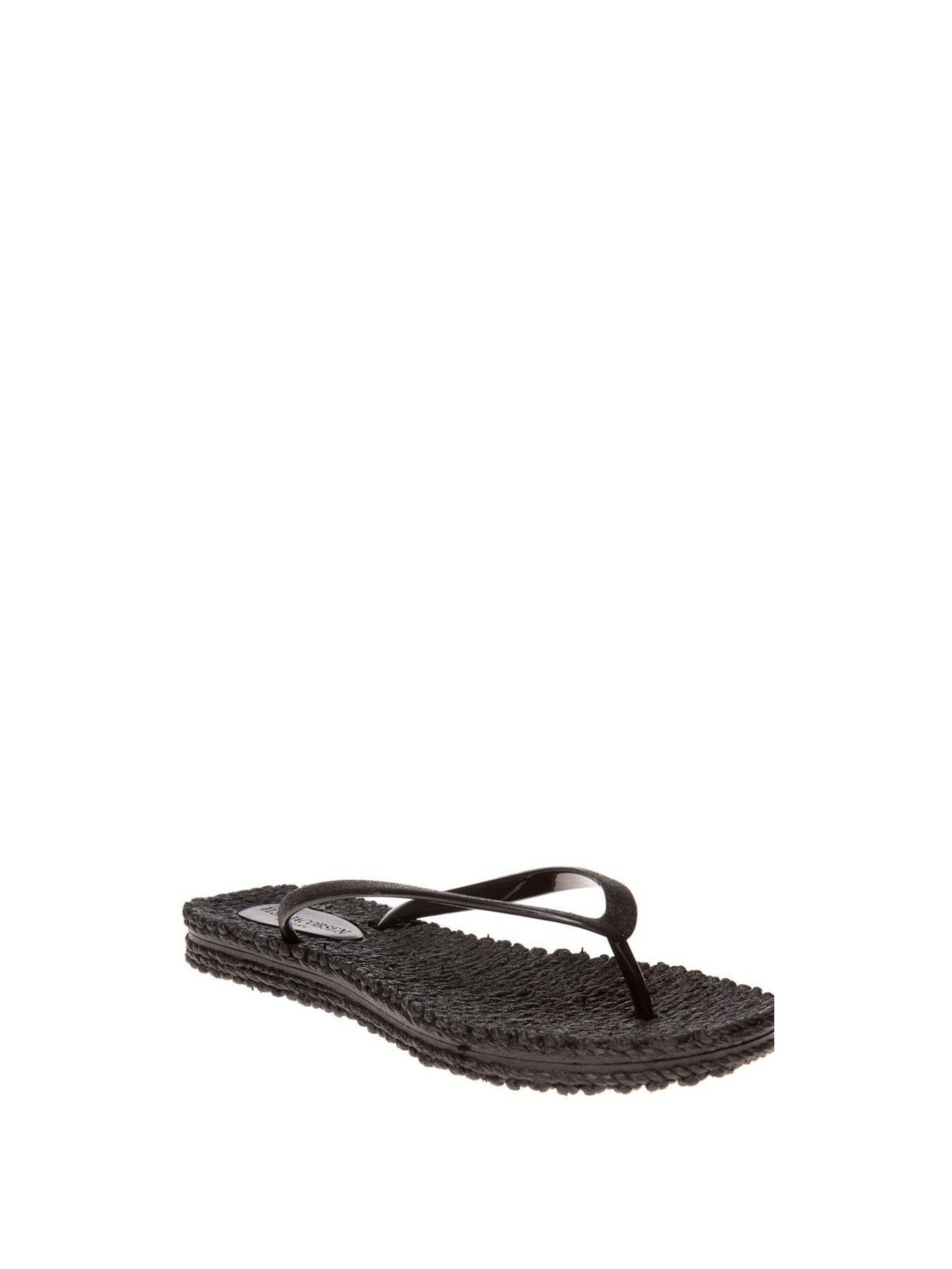 Cheerful Rubber Sandals Black