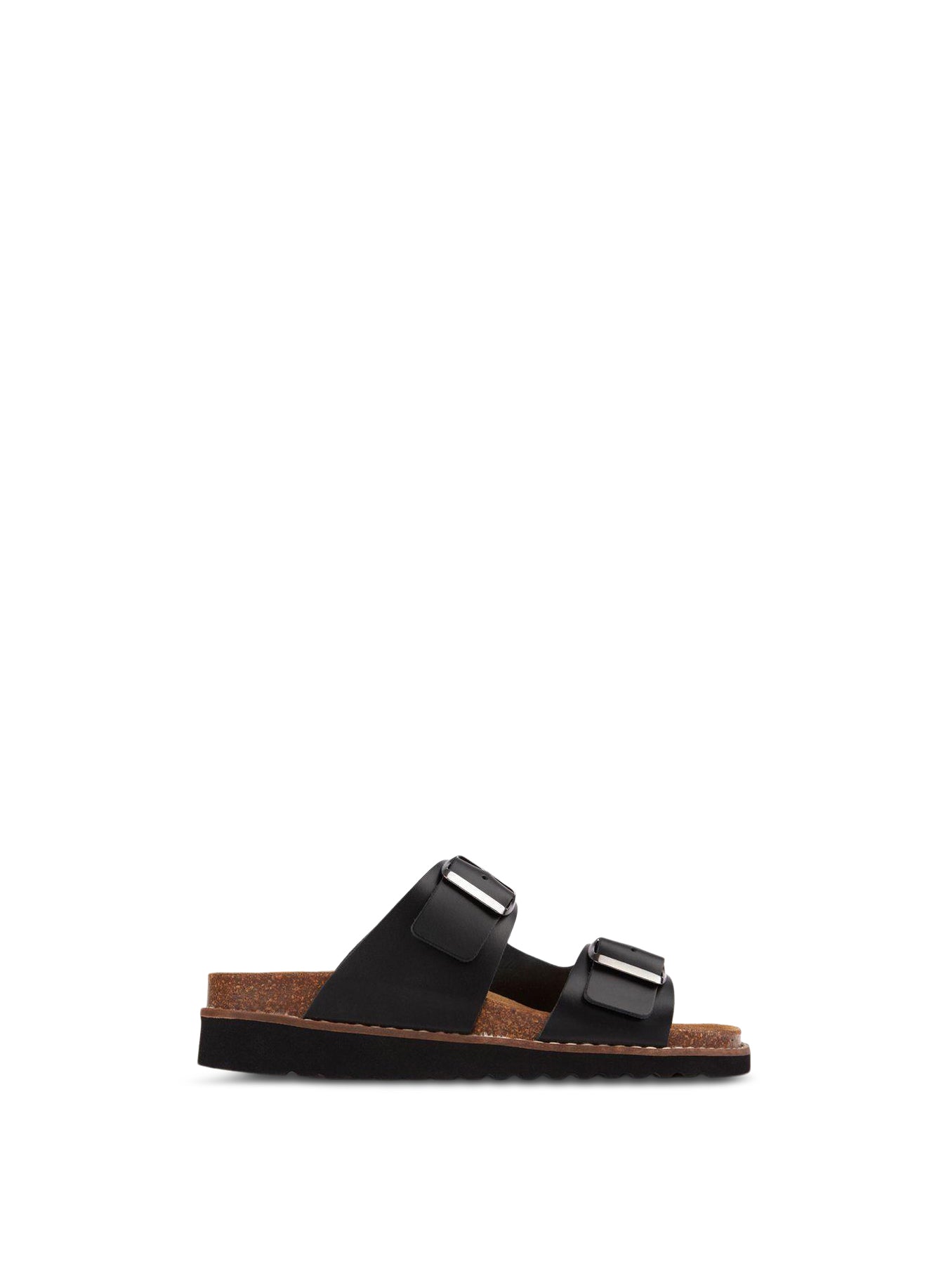 Gerti Footbed Sandals Black