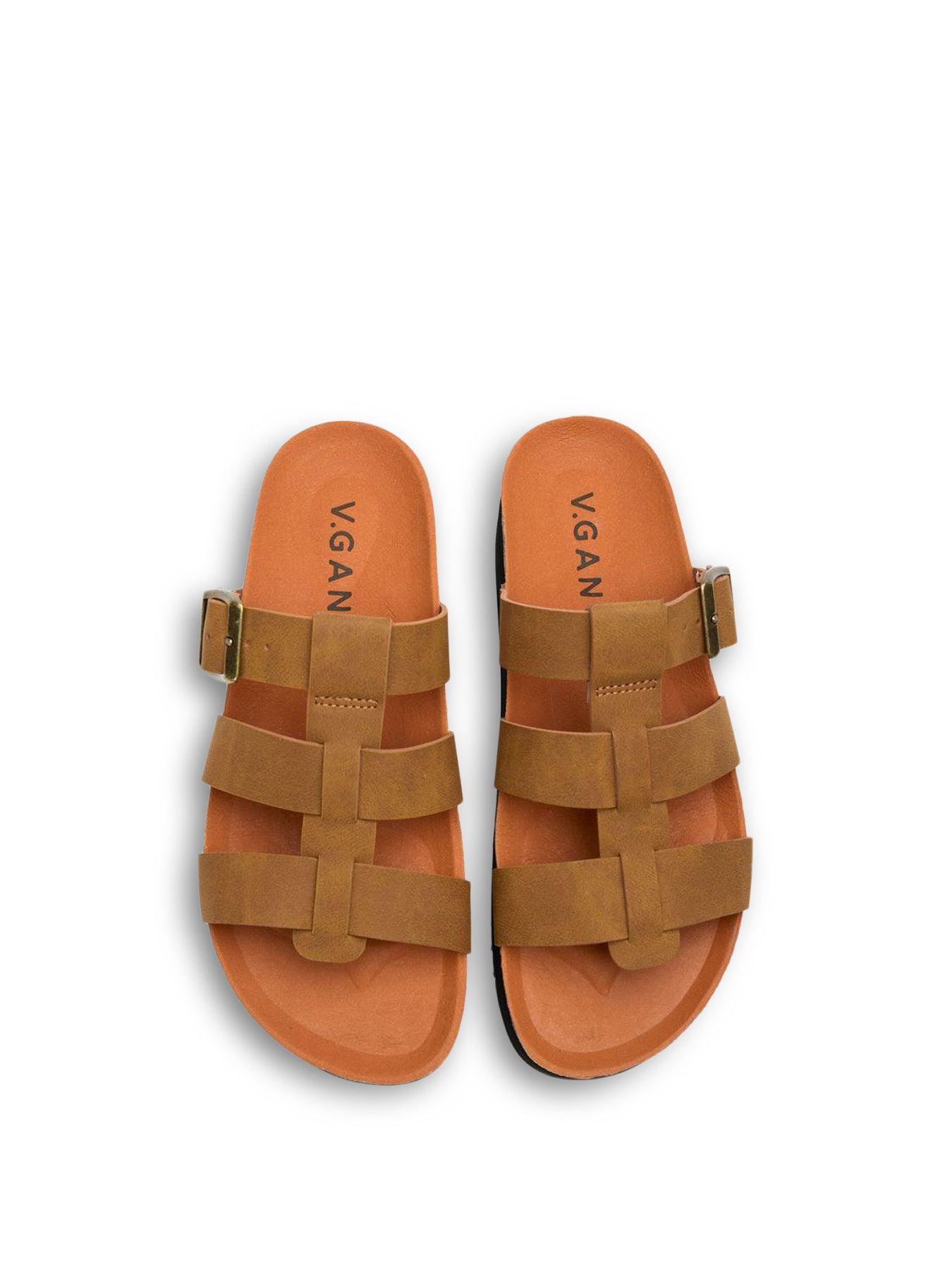 V.GAN Vegan Fig Slide Footbed Sandals