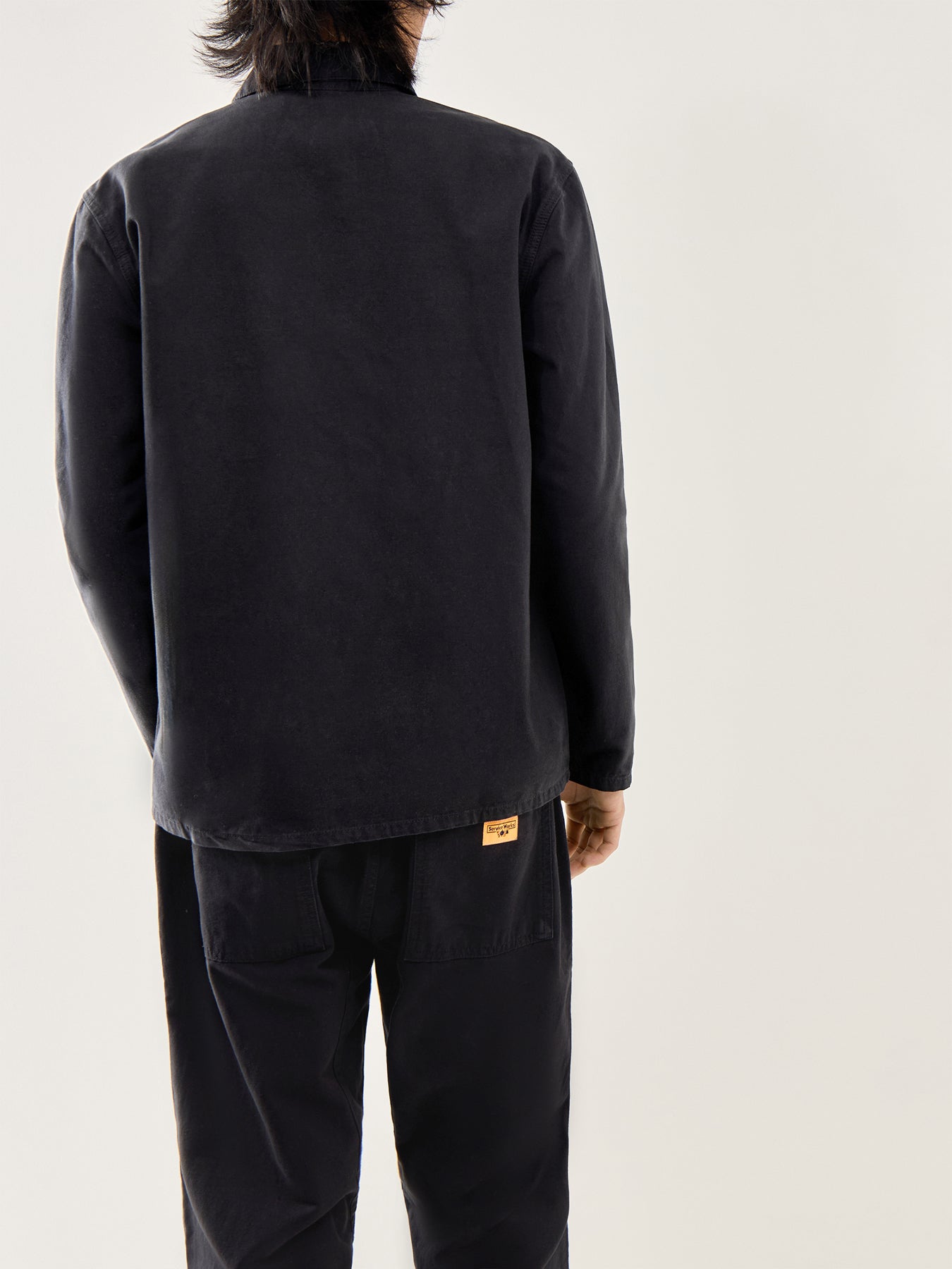 Canvas Chore Shirt Black
