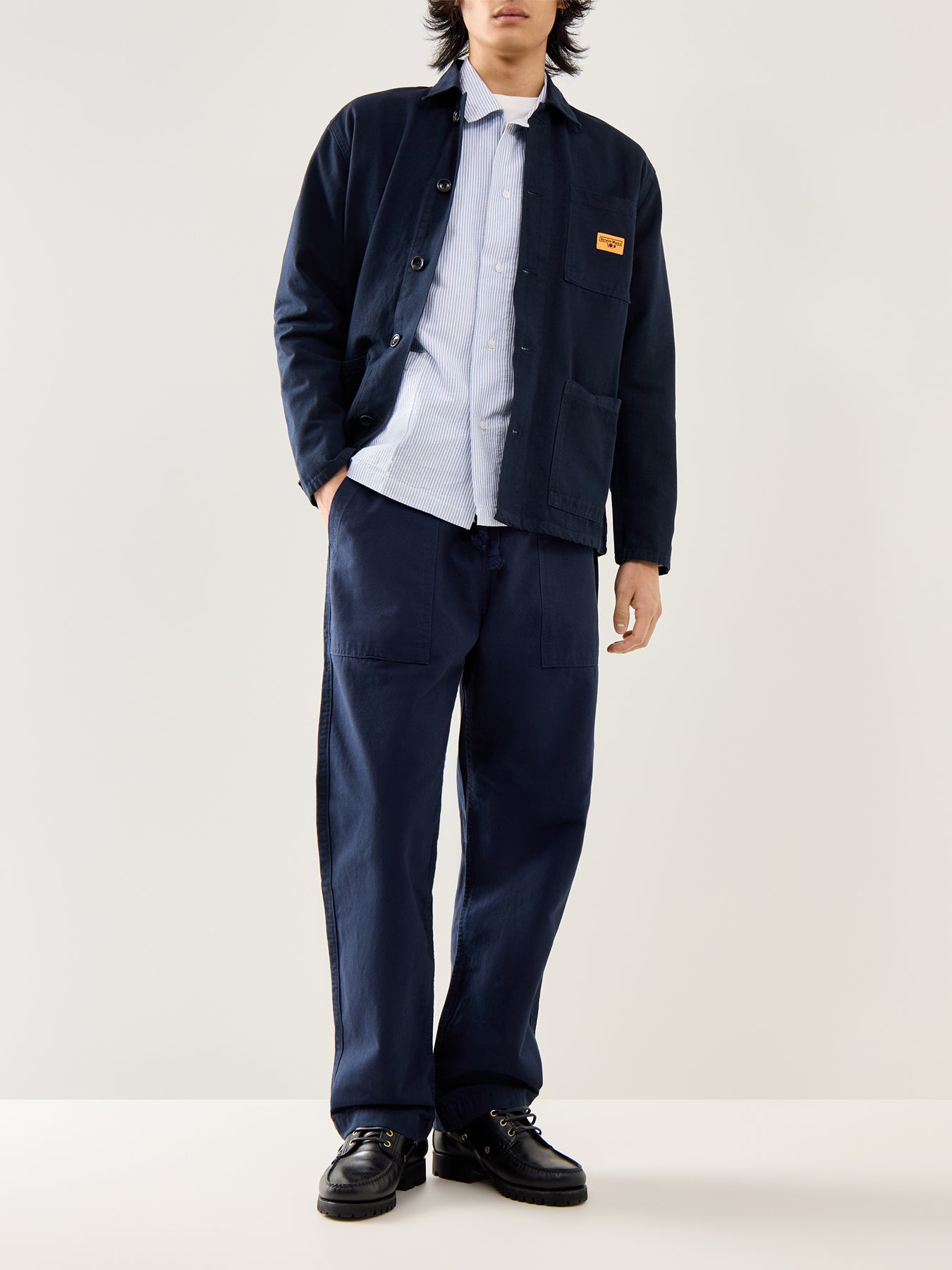 Canvas Chore Shirt Navy