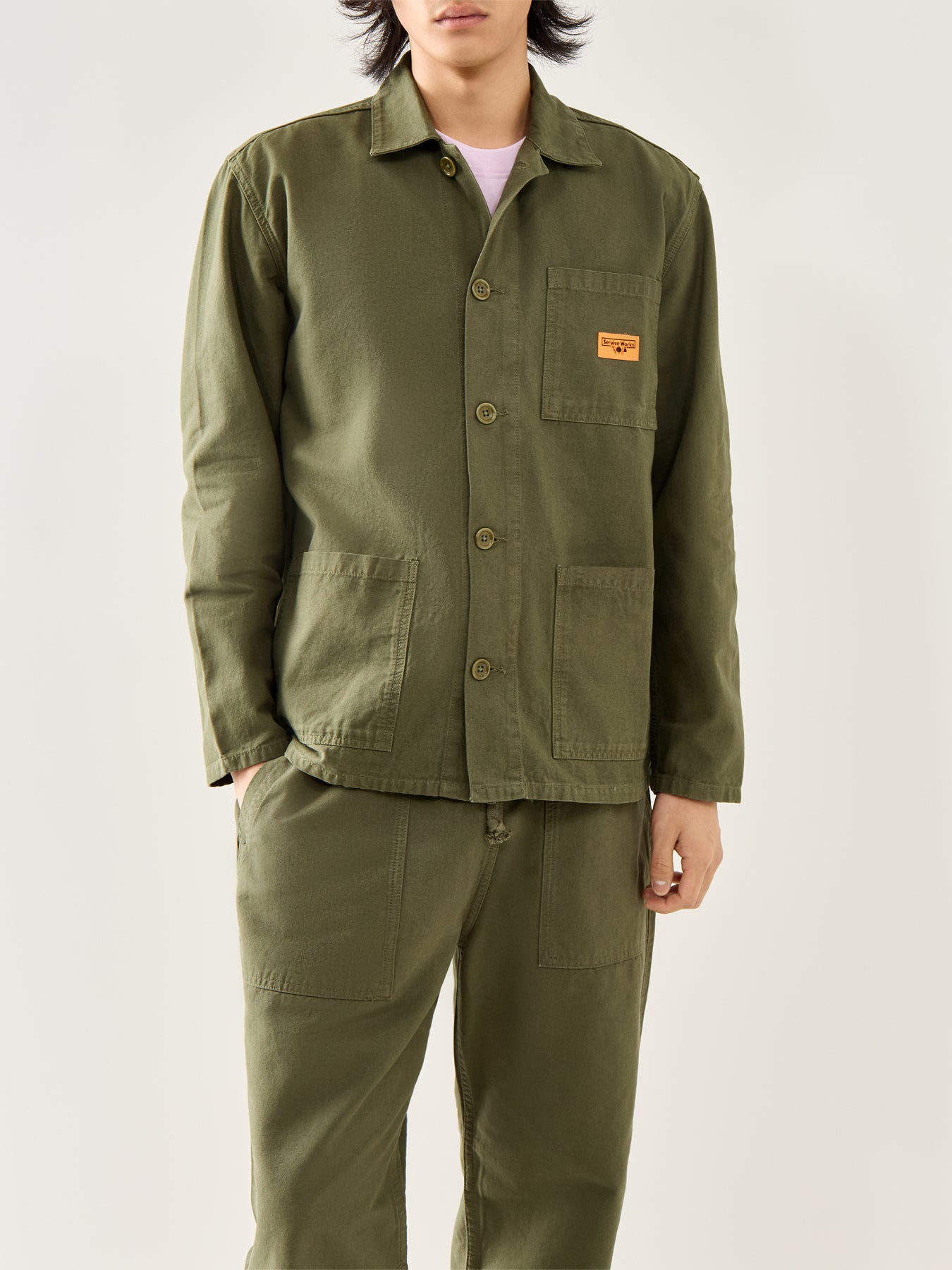 Canvas Chore Shirt Olive