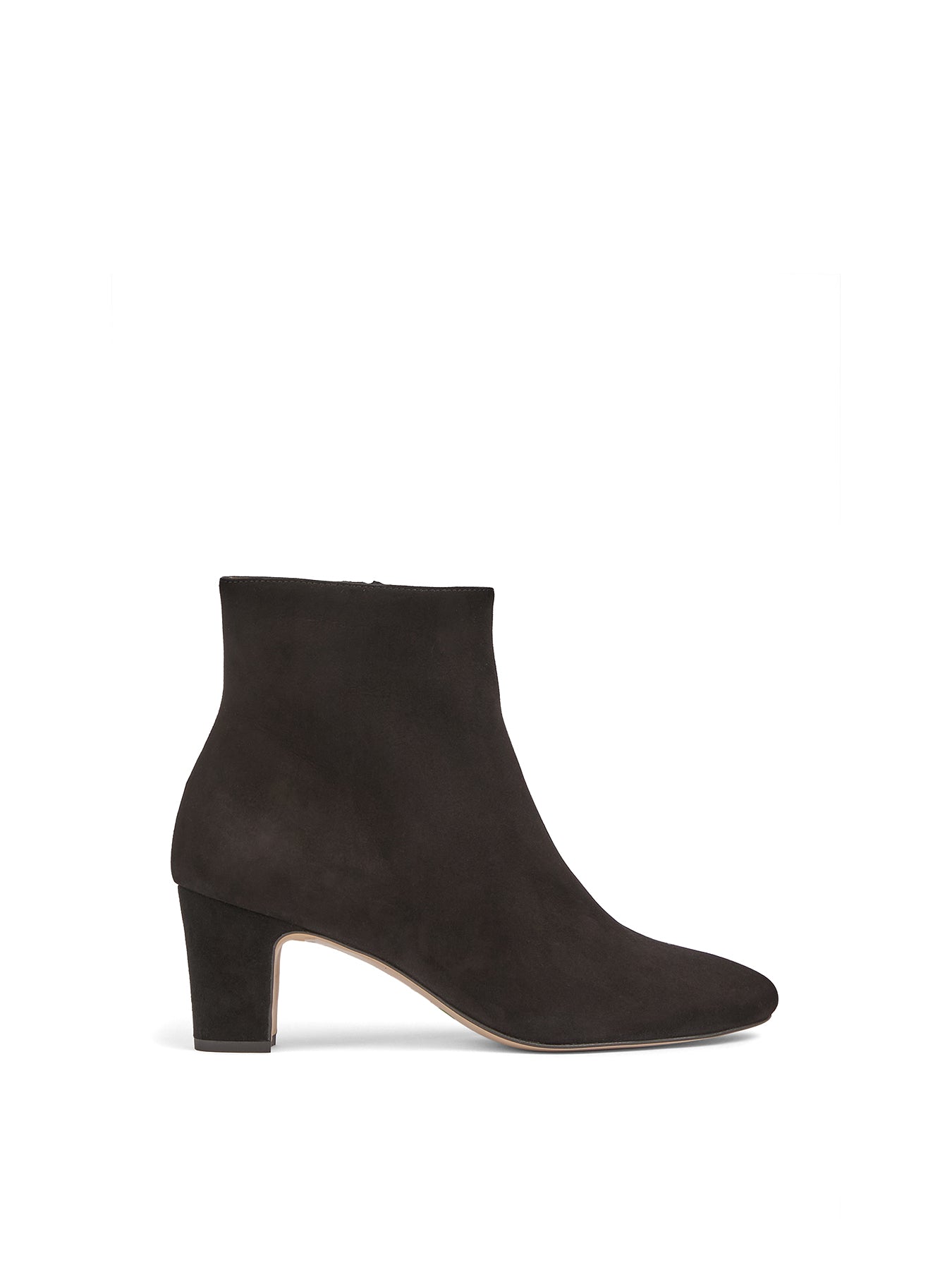 Conway Crinkled Patent Ankle Boots Black