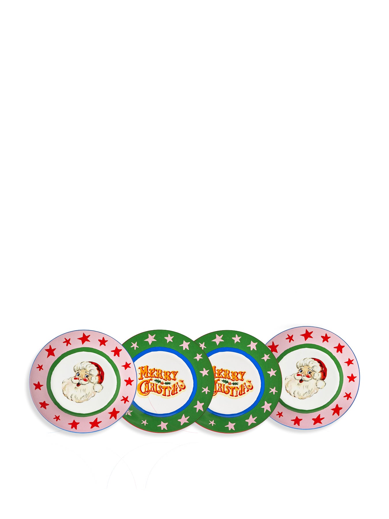 Fabulously Festive Set of 4 Cake Plates