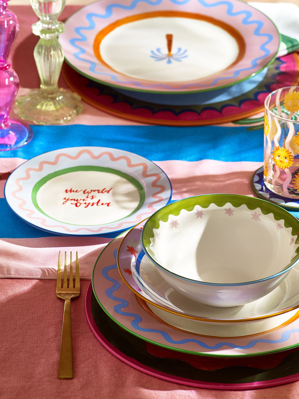 Palm Tree Dinner Plate Multi