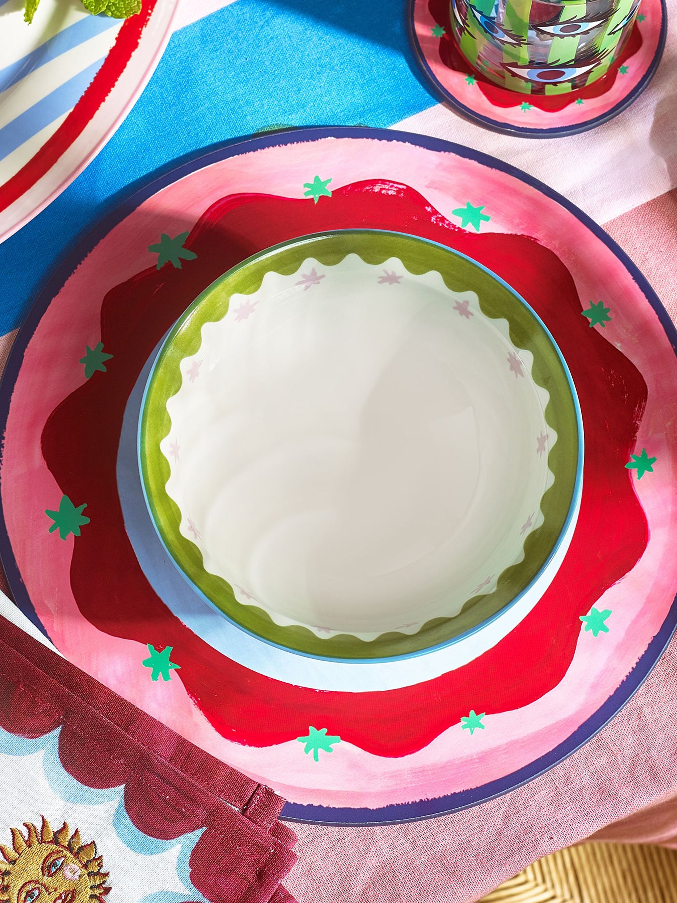 Pink Star Cereal Bowl Pink
