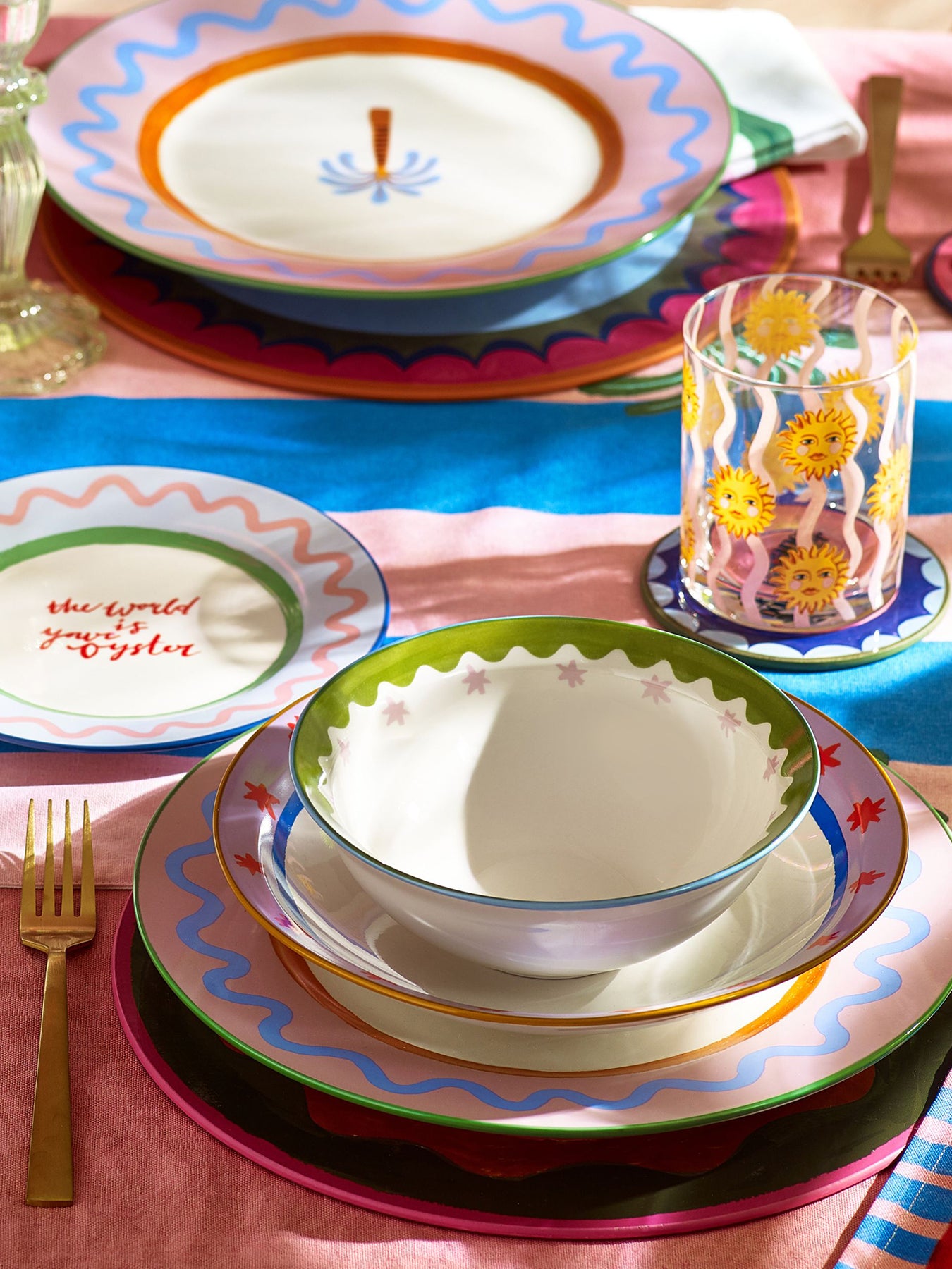 Pink Star Cereal Bowl Pink