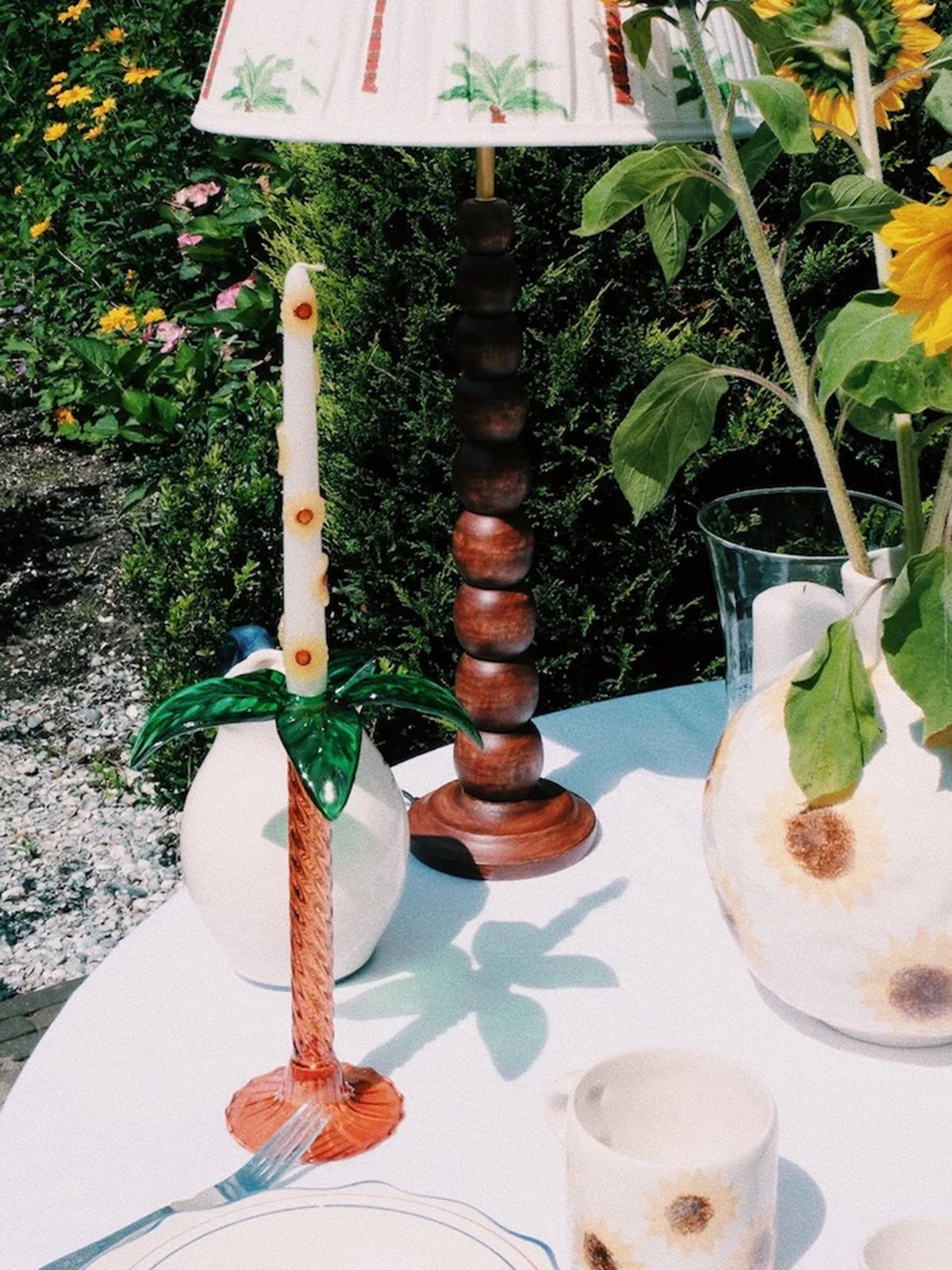 Palm Tree Candle Holder