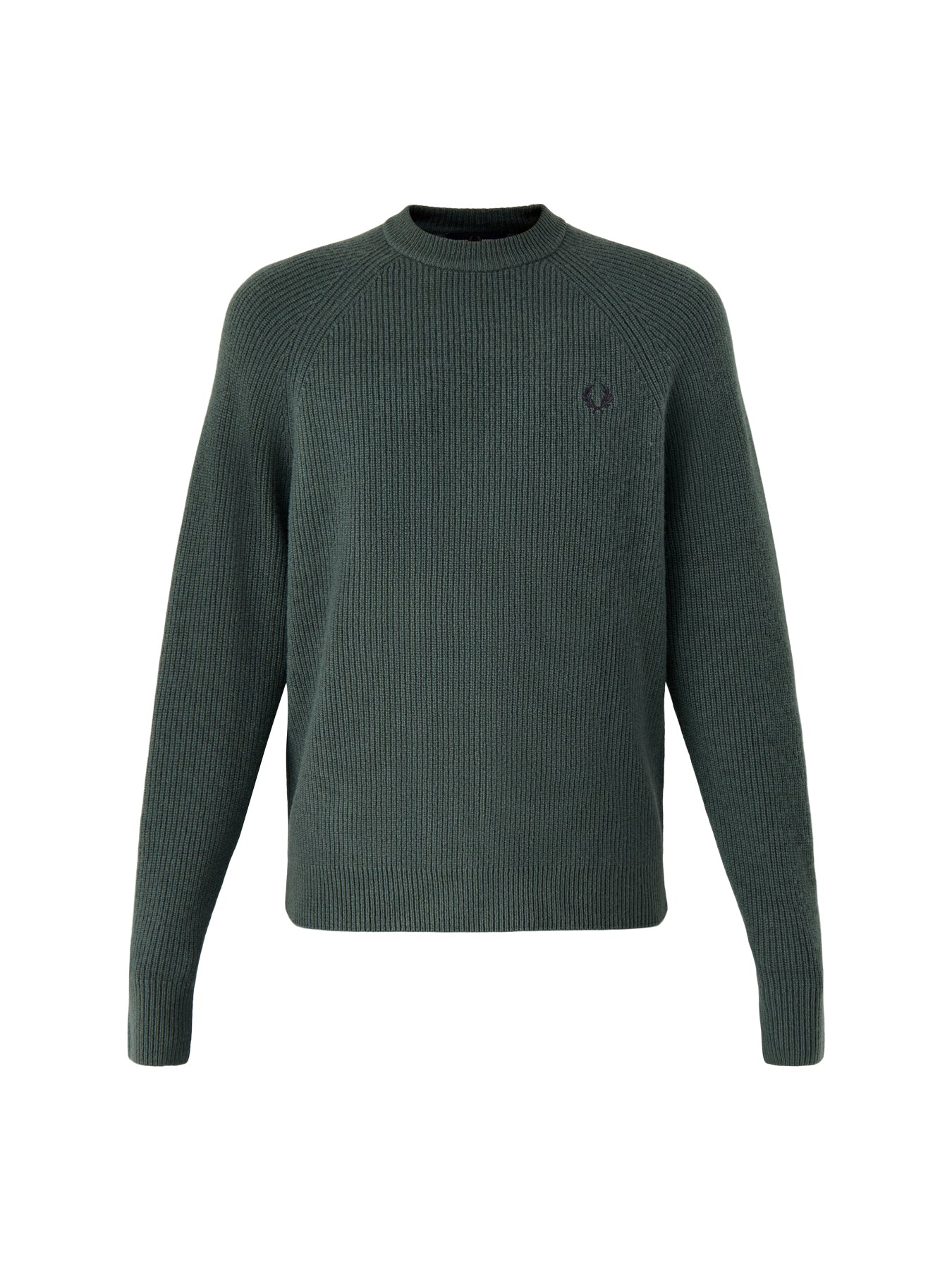 Lambswool Raglan Jumper Green