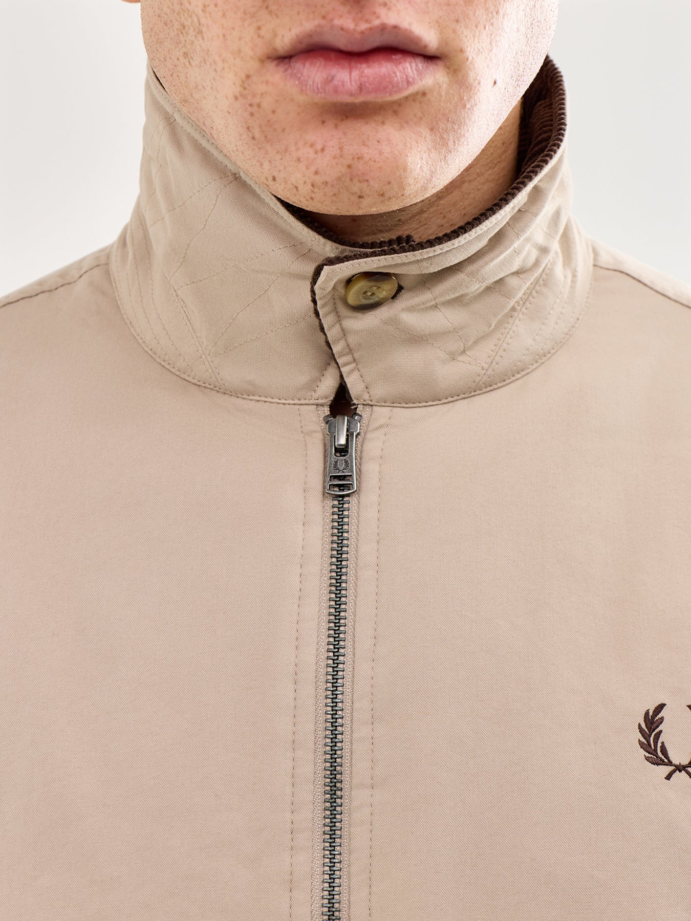 Cotton Caban Jacket Beige