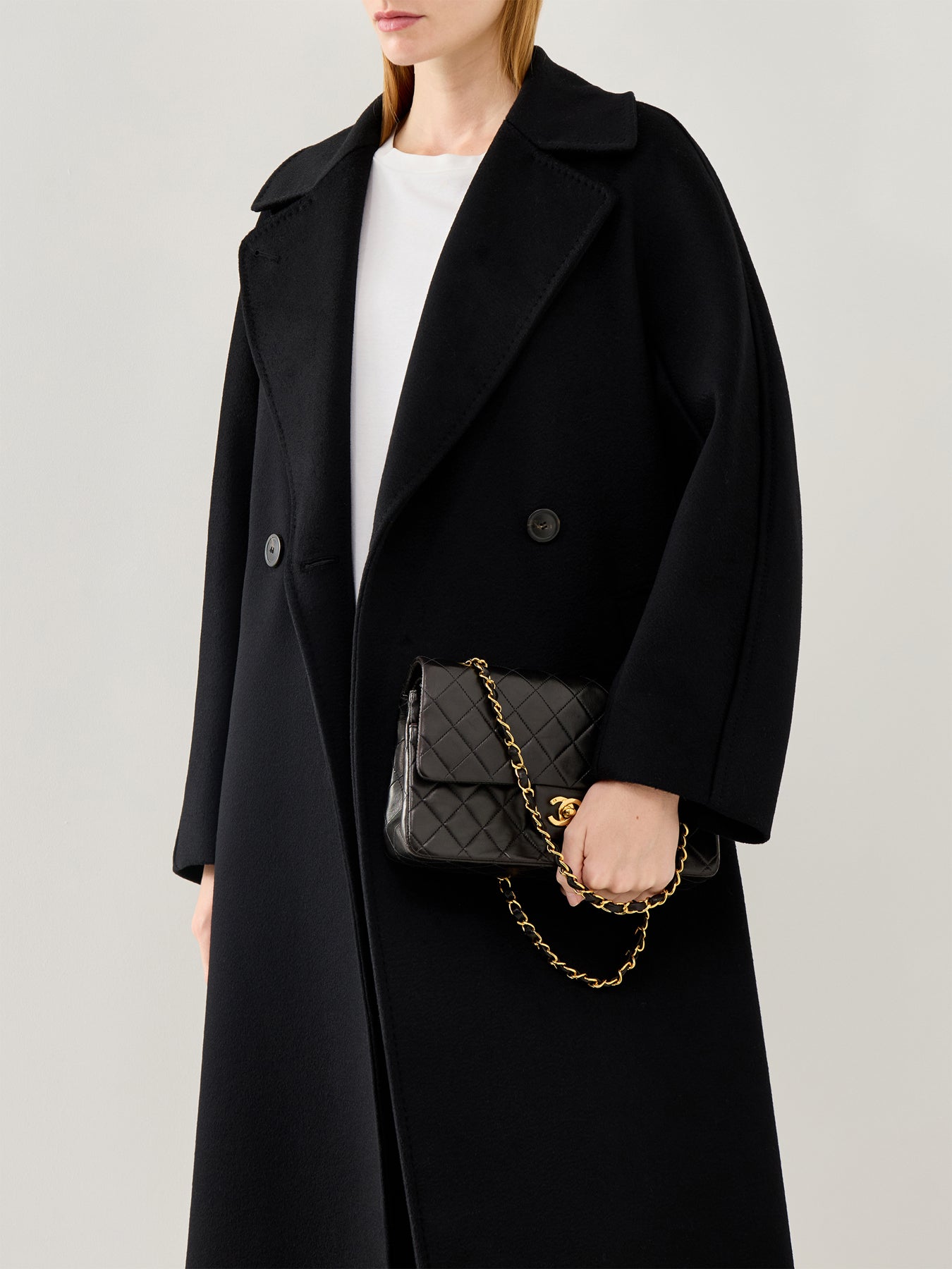 Vintage Chanel 2.55 Reissue 10-Inch Bag Black