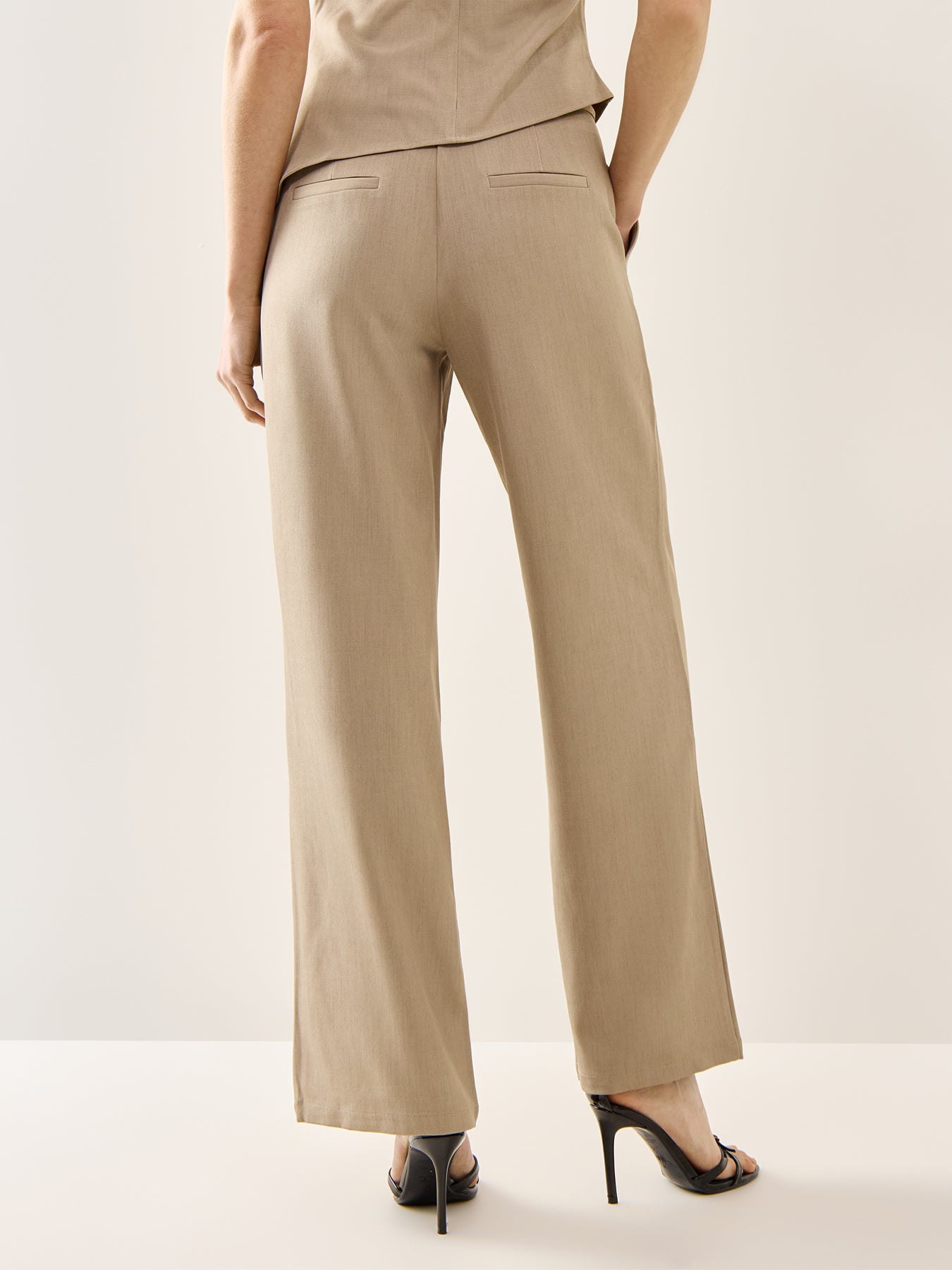 Flynn Slouchy Trousers Beige