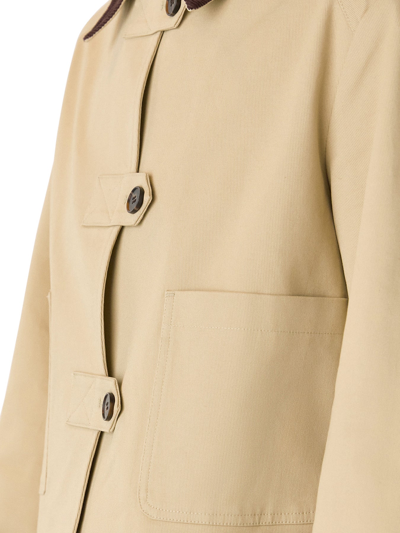 Corduroy Collar Jacket Beige