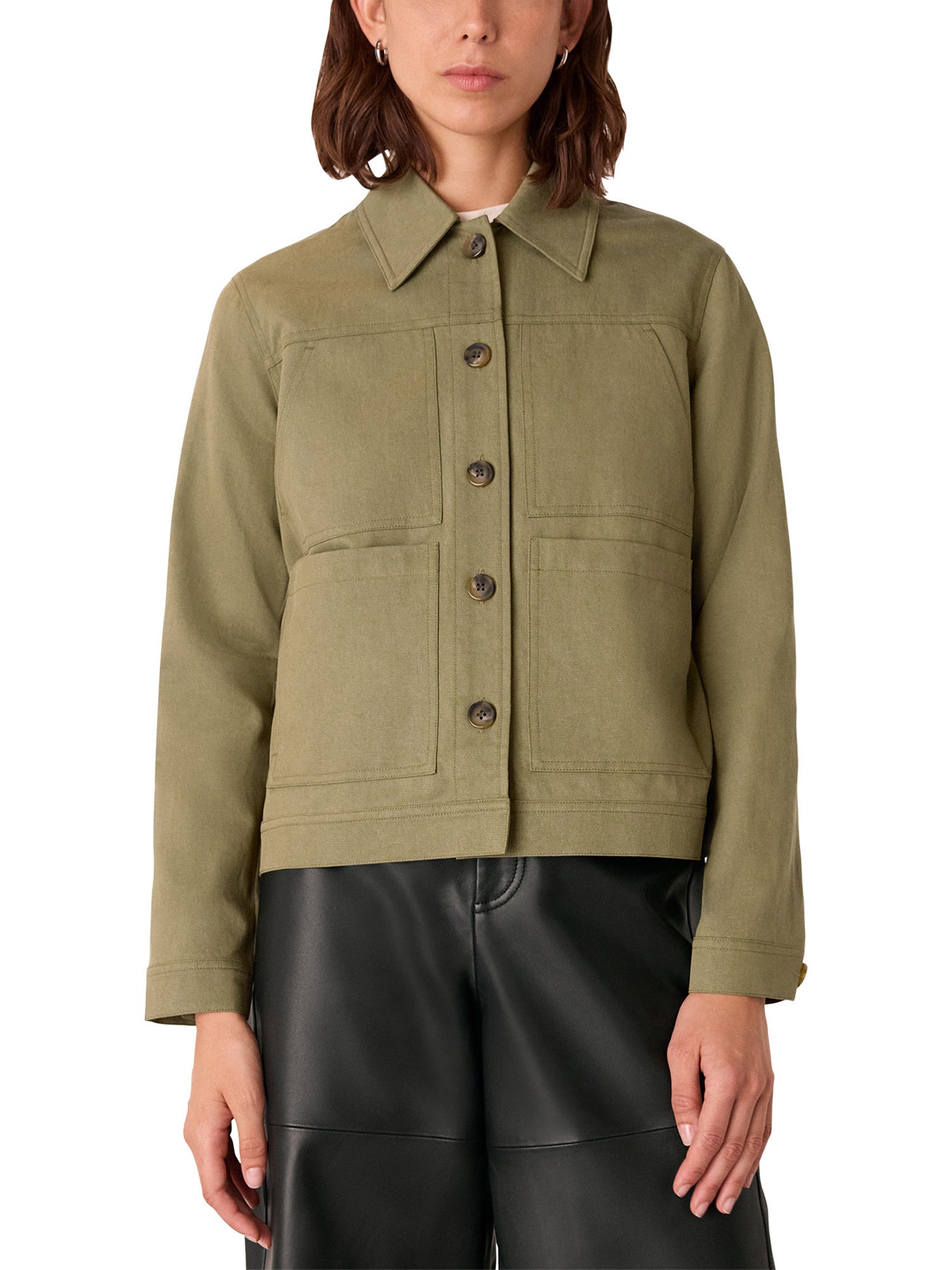 Mia Pocket Detail Jacket Green