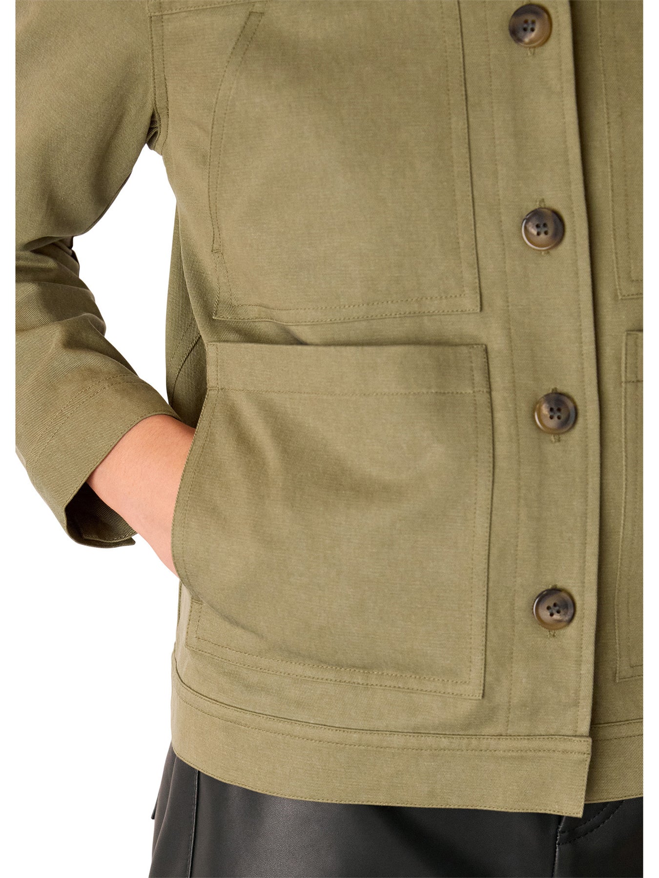 Mia Pocket Detail Jacket Green