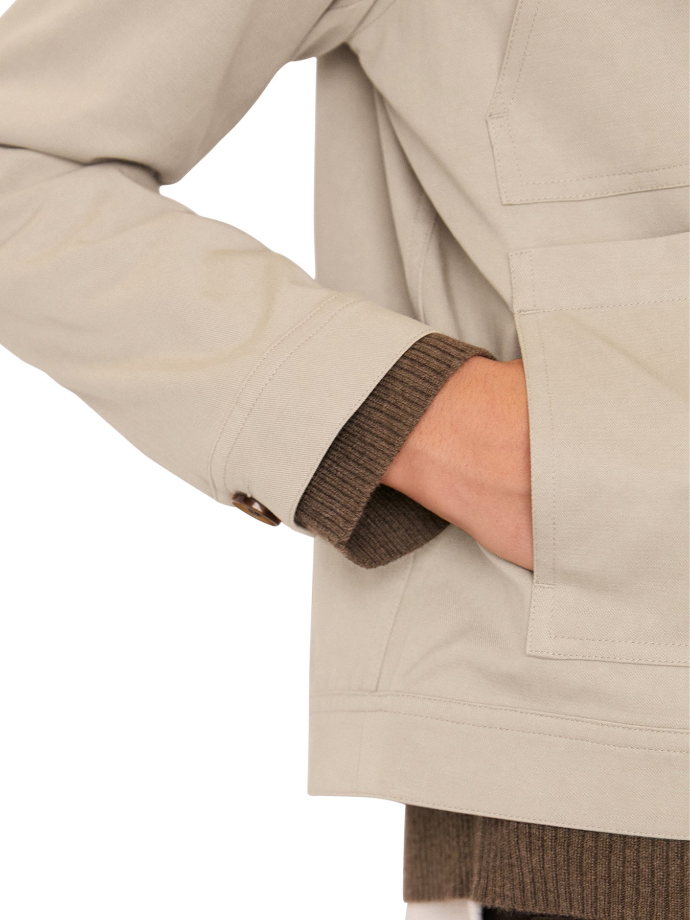 Mia Pocket Detail Jacket Beige