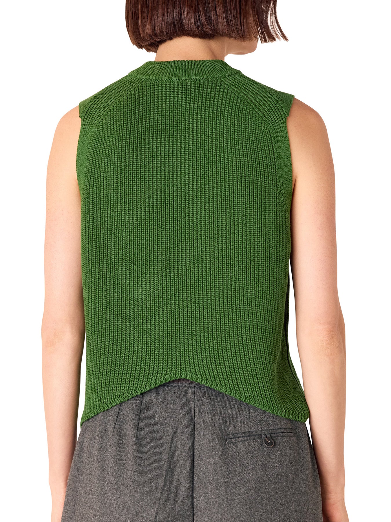 Cotton Back Detail Ribbed Tank