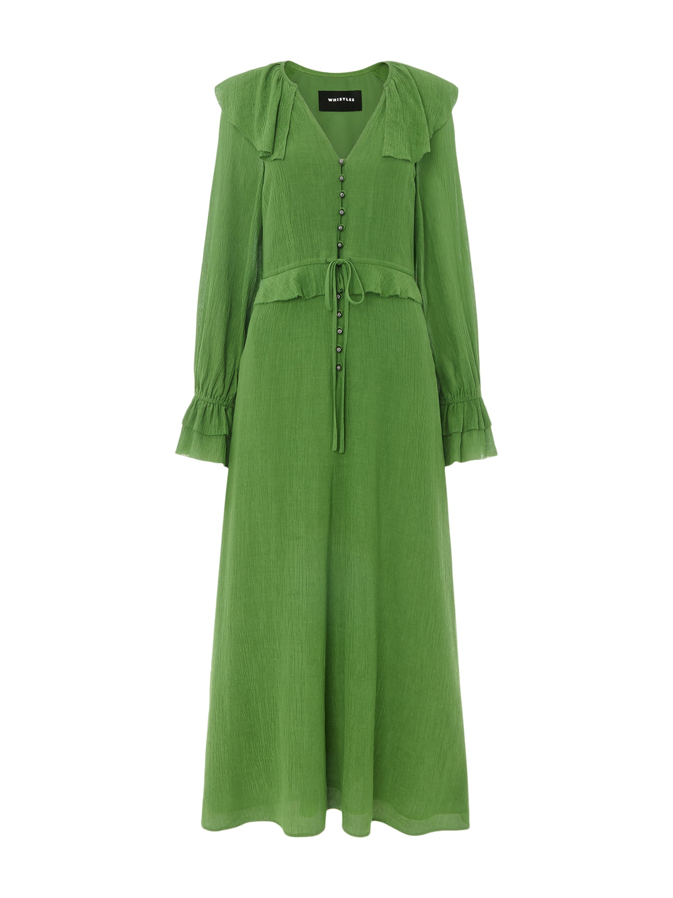Frill Boho Midi Dress