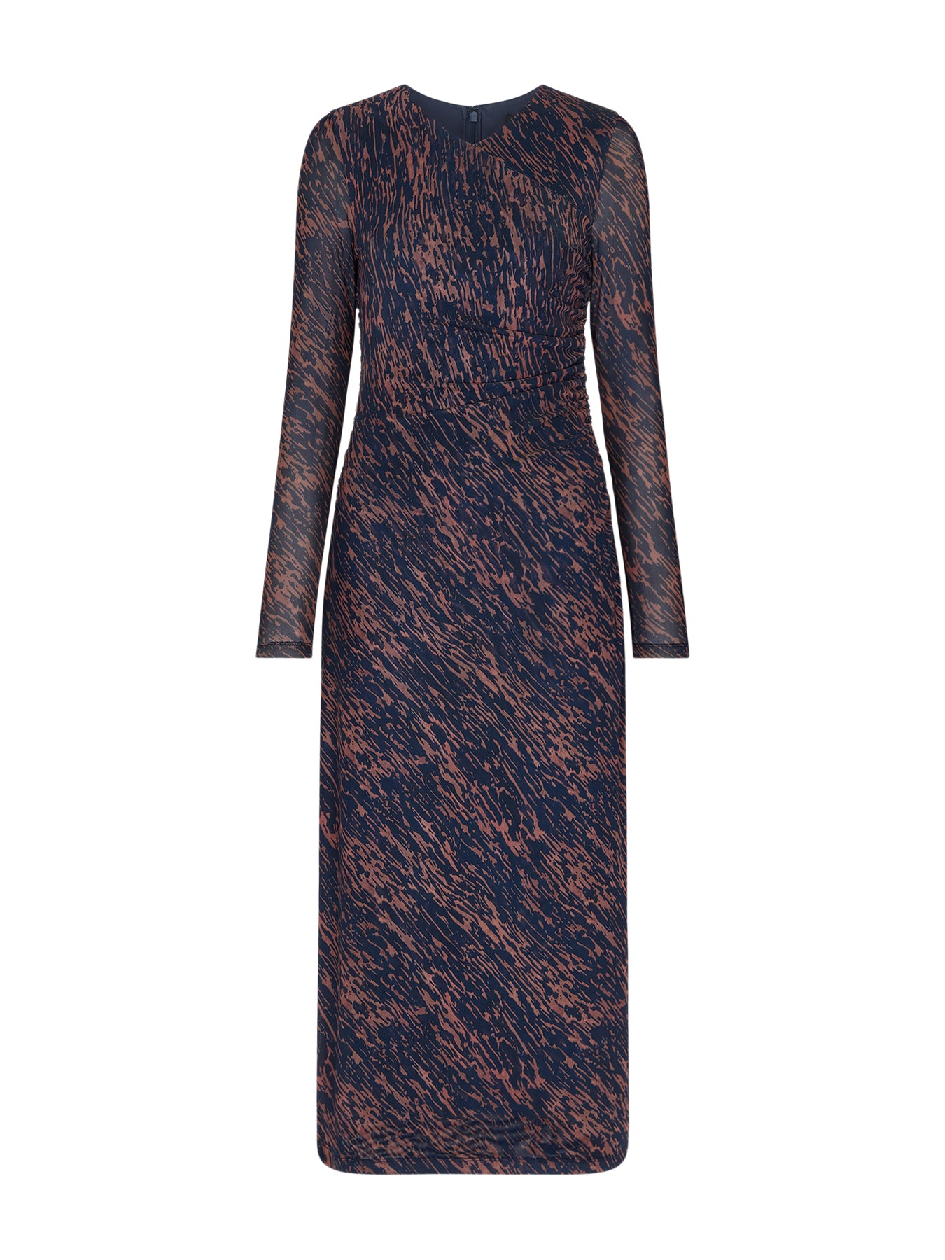 Abstract Marks Mesh Dress Blue