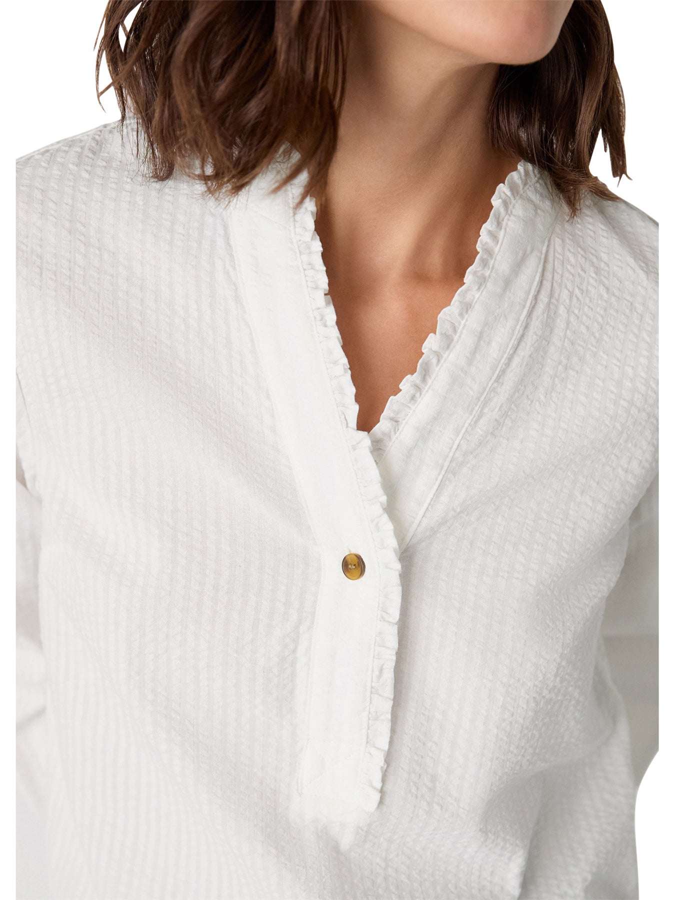 Textured Frill Shirt