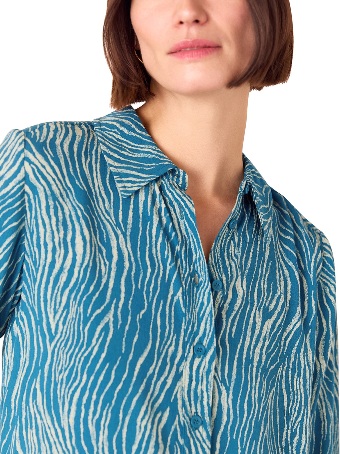 Zebra Button Through Shirt