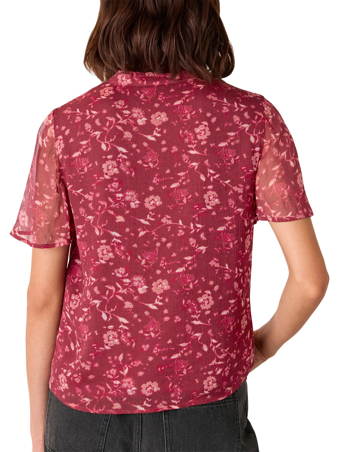 Ditsy Floral V Neck Blouse