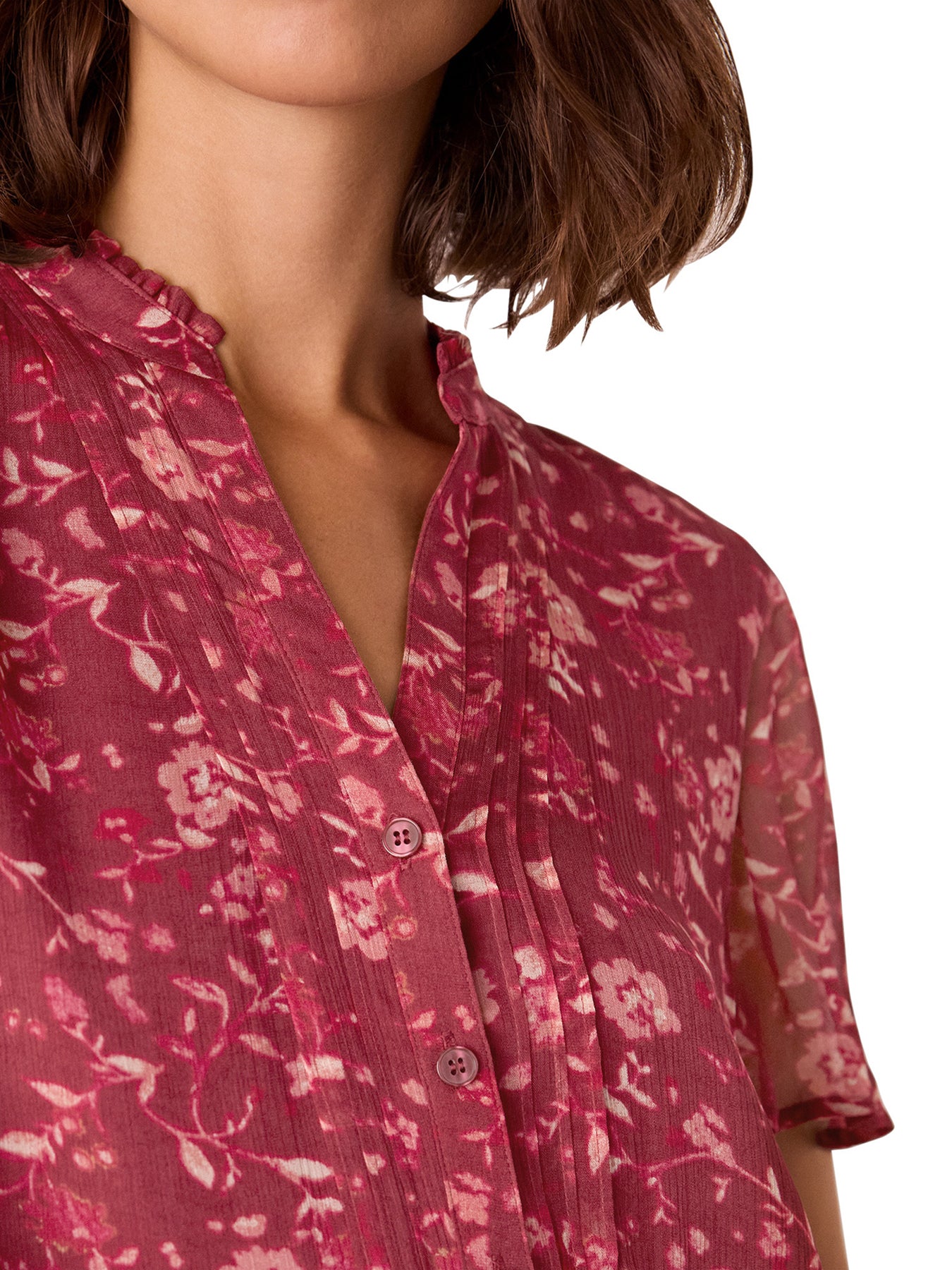 Ditsy Floral V Neck Blouse