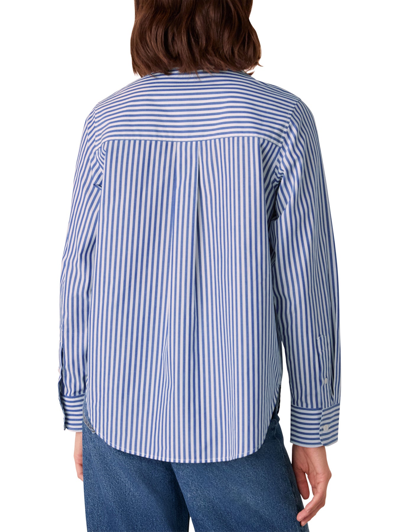 Relaxed Fit Stripe Shirt Blue