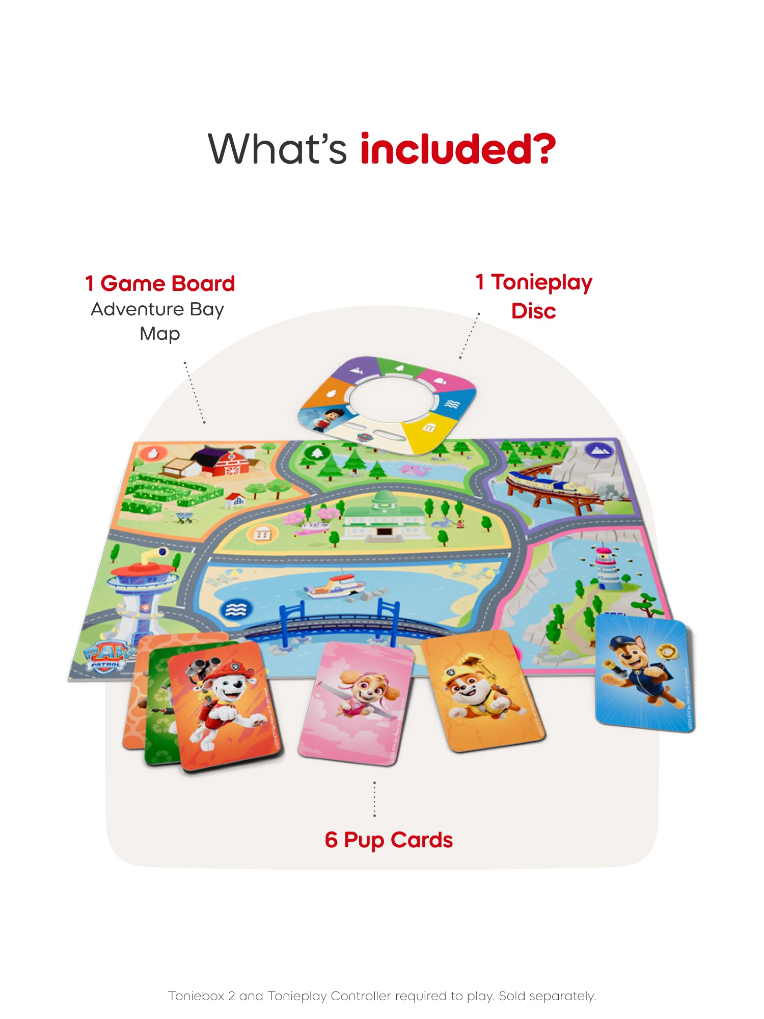 Tonies Disney Quiz & Paw Patrol Game Bundle