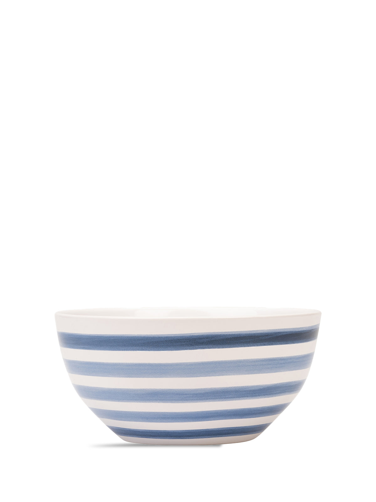 Striped Cereal Bowl Blue