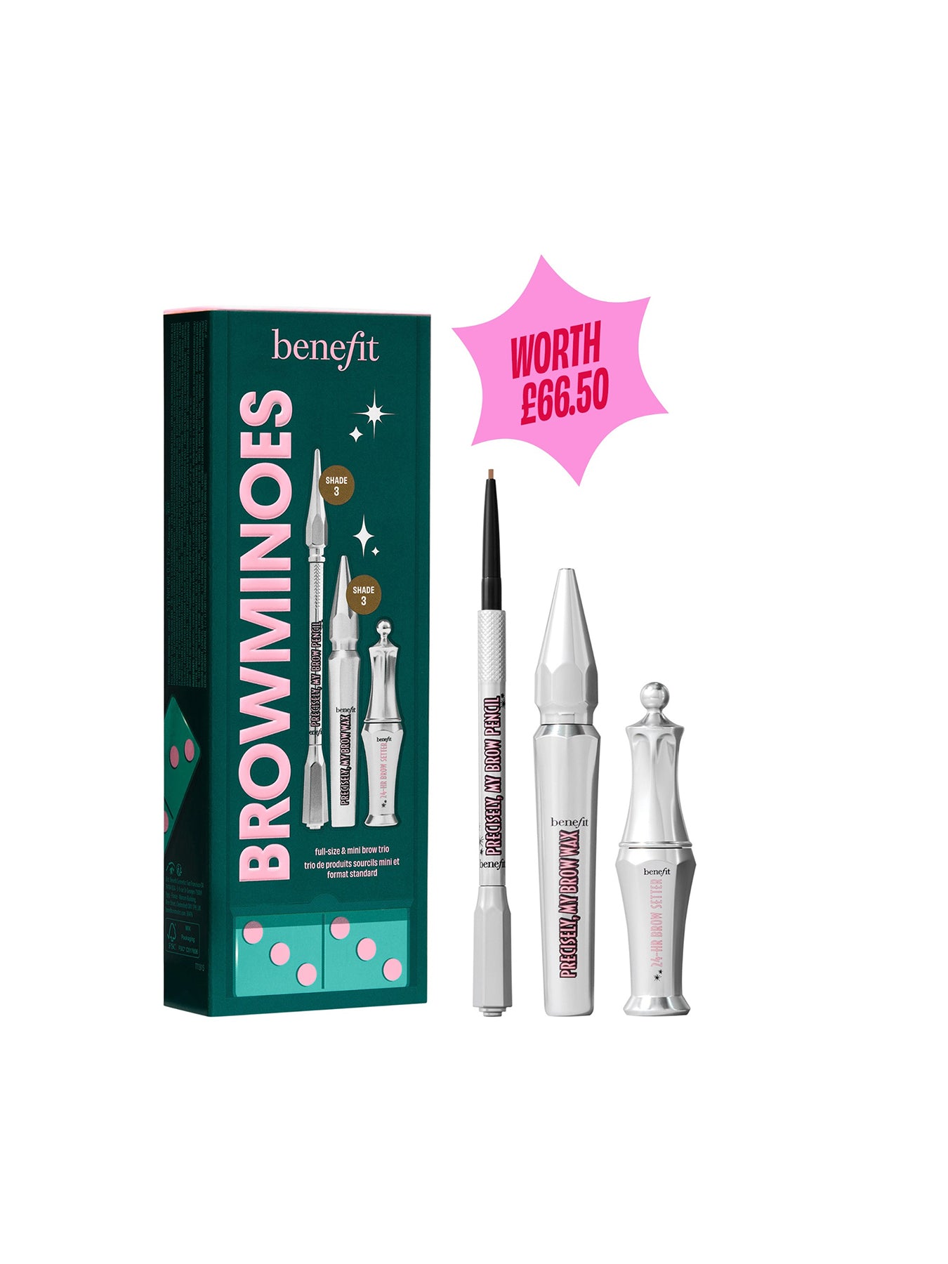 BROWminoes 3 Eyebrow Gift Set