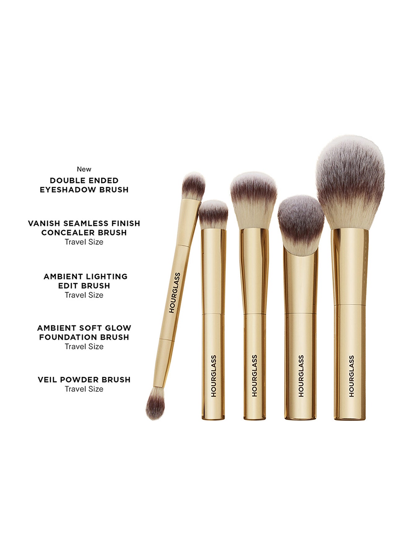 Set Face and Eye Travel Brush Set