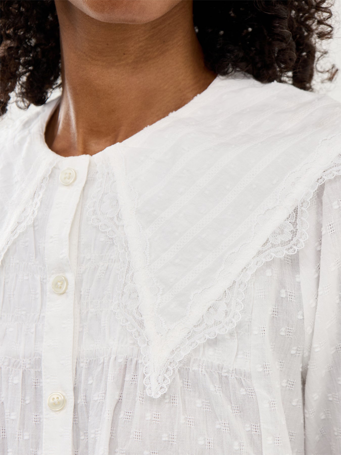 Collared Blouse White