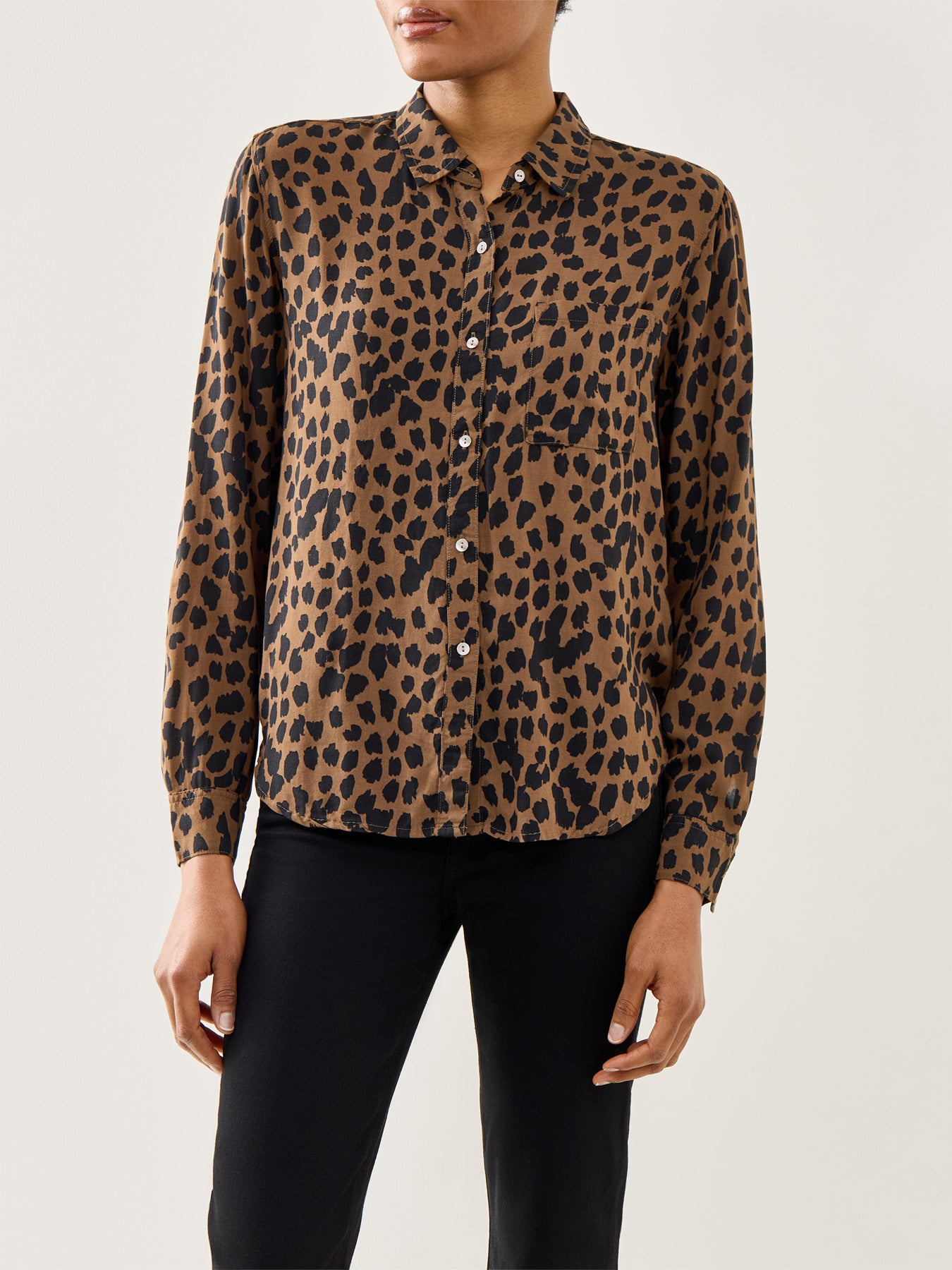 Josephine Shirt Leopard Print Brown