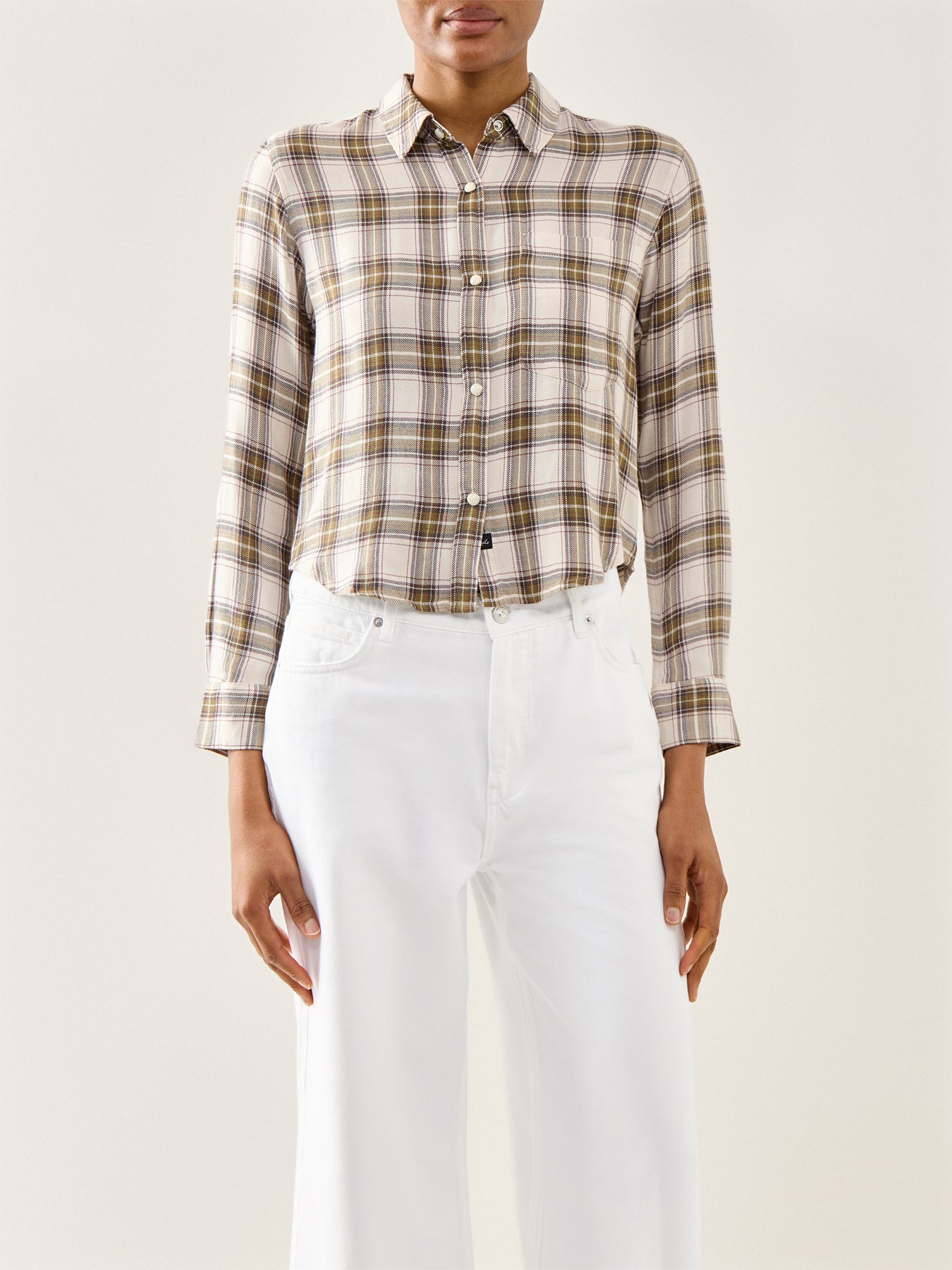 Malin Cropped Brushed Shirt Multi