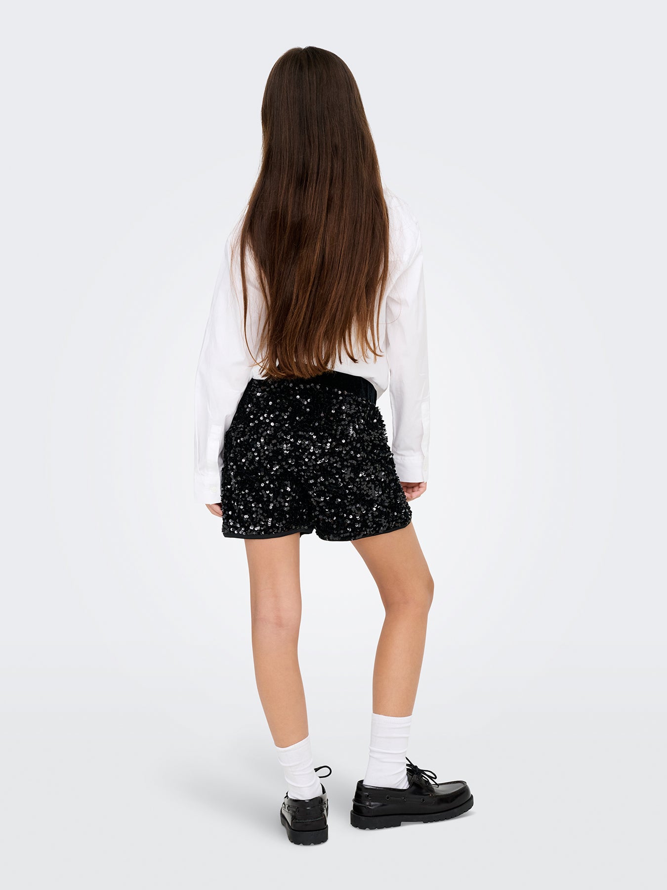 Girls’ Confidence Sequin Shorts Black