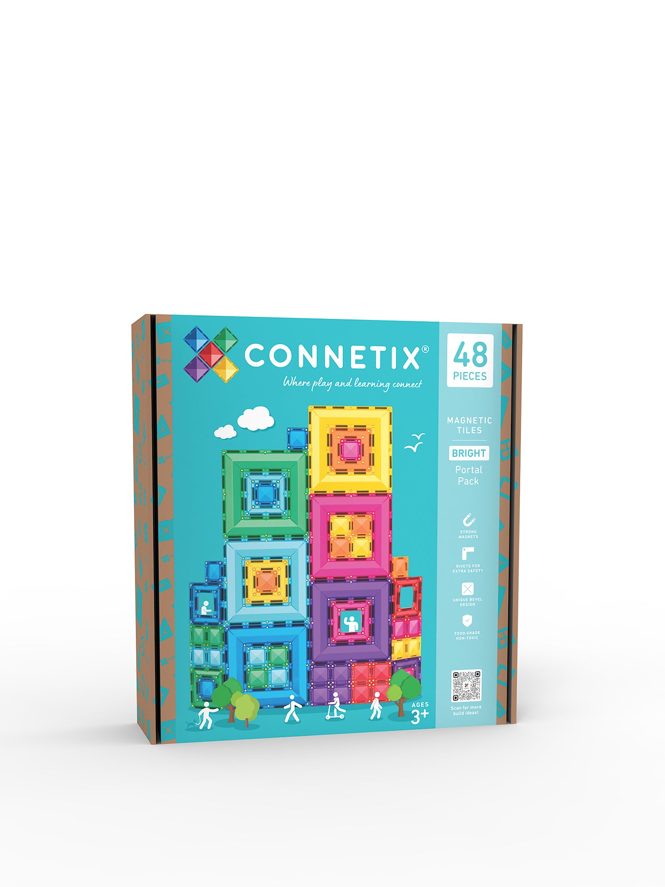 Bright Portal Magnetic Tile Set 48-Piece