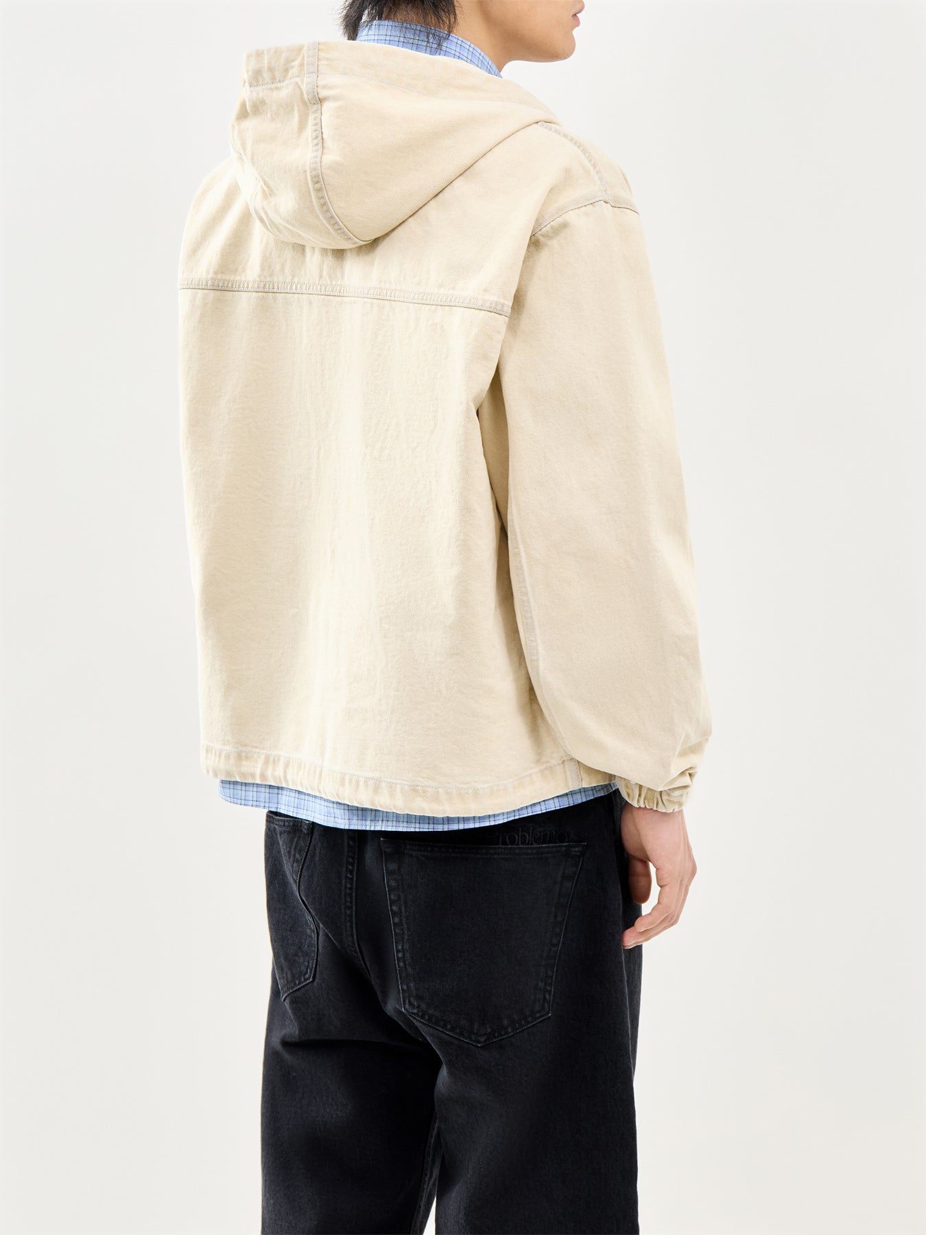 Workwear Denim Jacket Beige