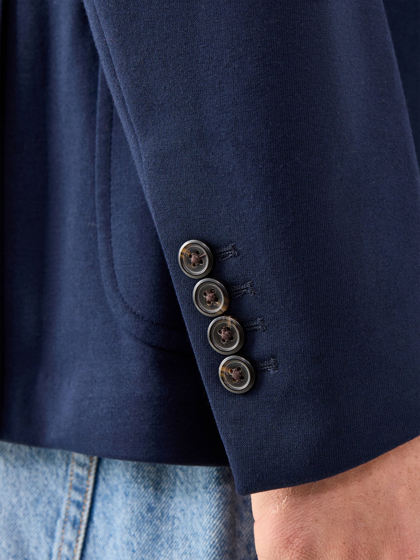 Double Knit Blazer Navy