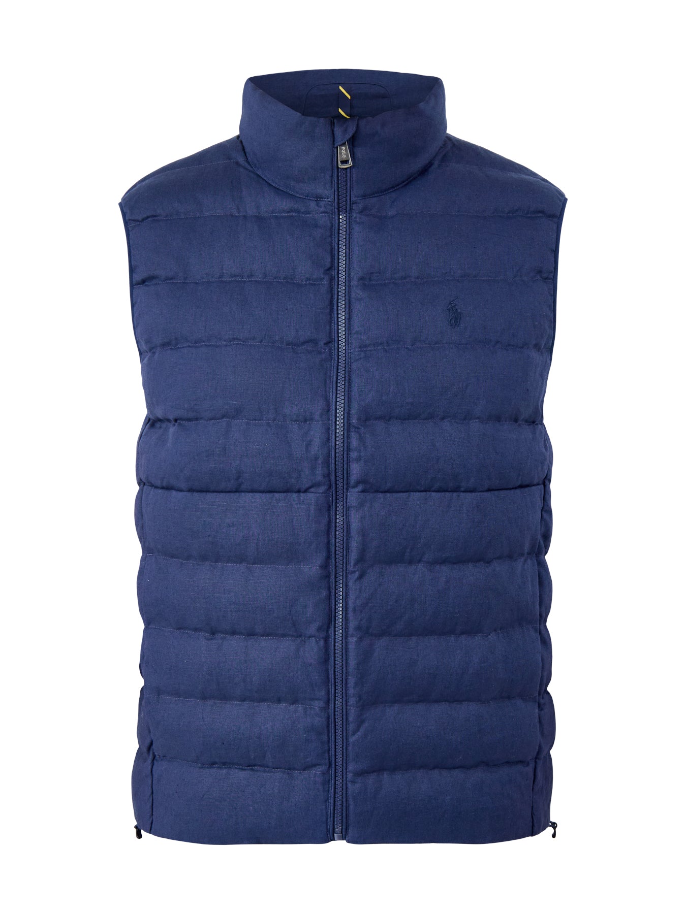 Light Puffer Linen Gilet Navy