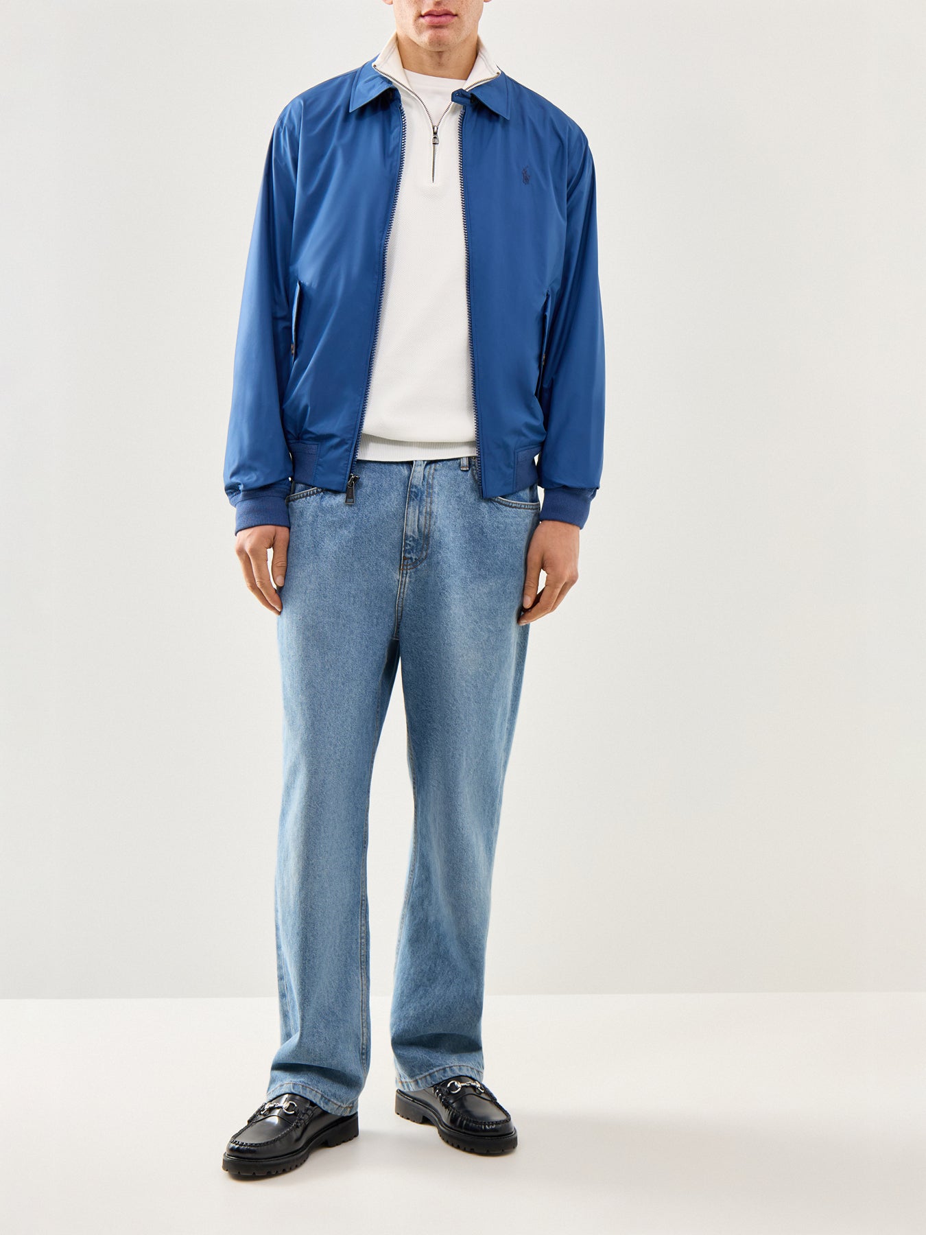 Packable Lightweight Windbreaker Blue
