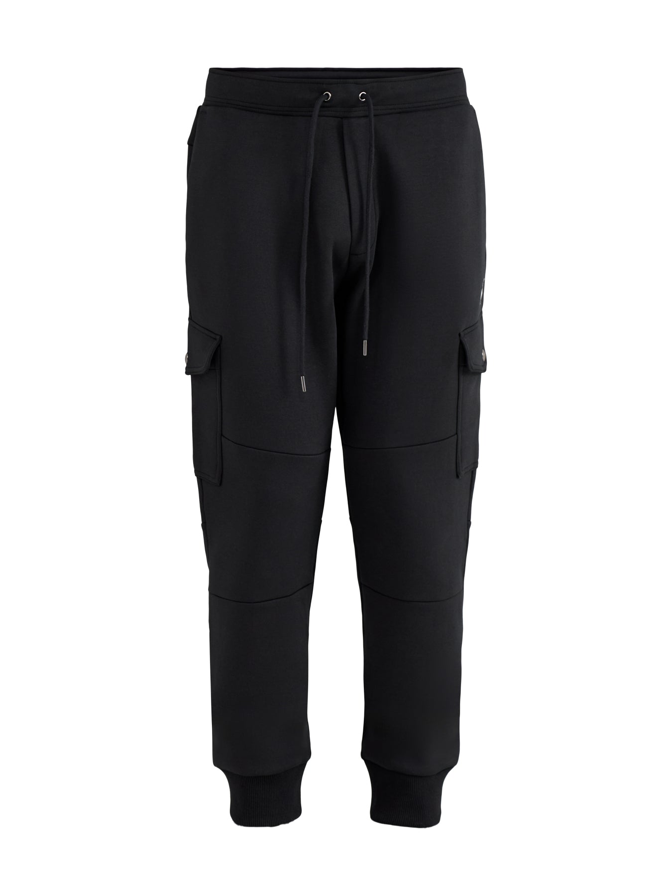 Double Knit Cargo Joggers Grey Black