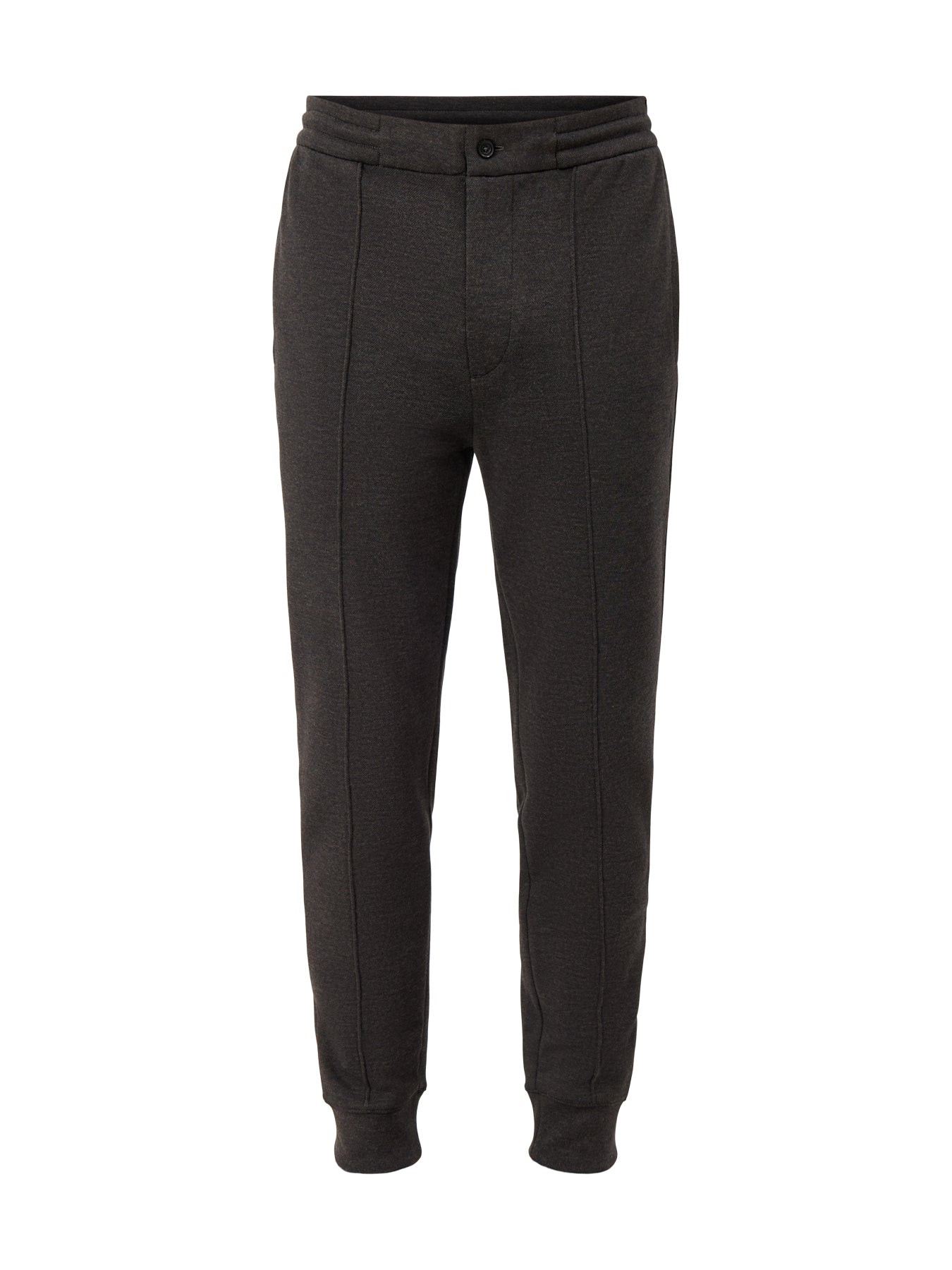 Double Knit Pleat Joggers Grey