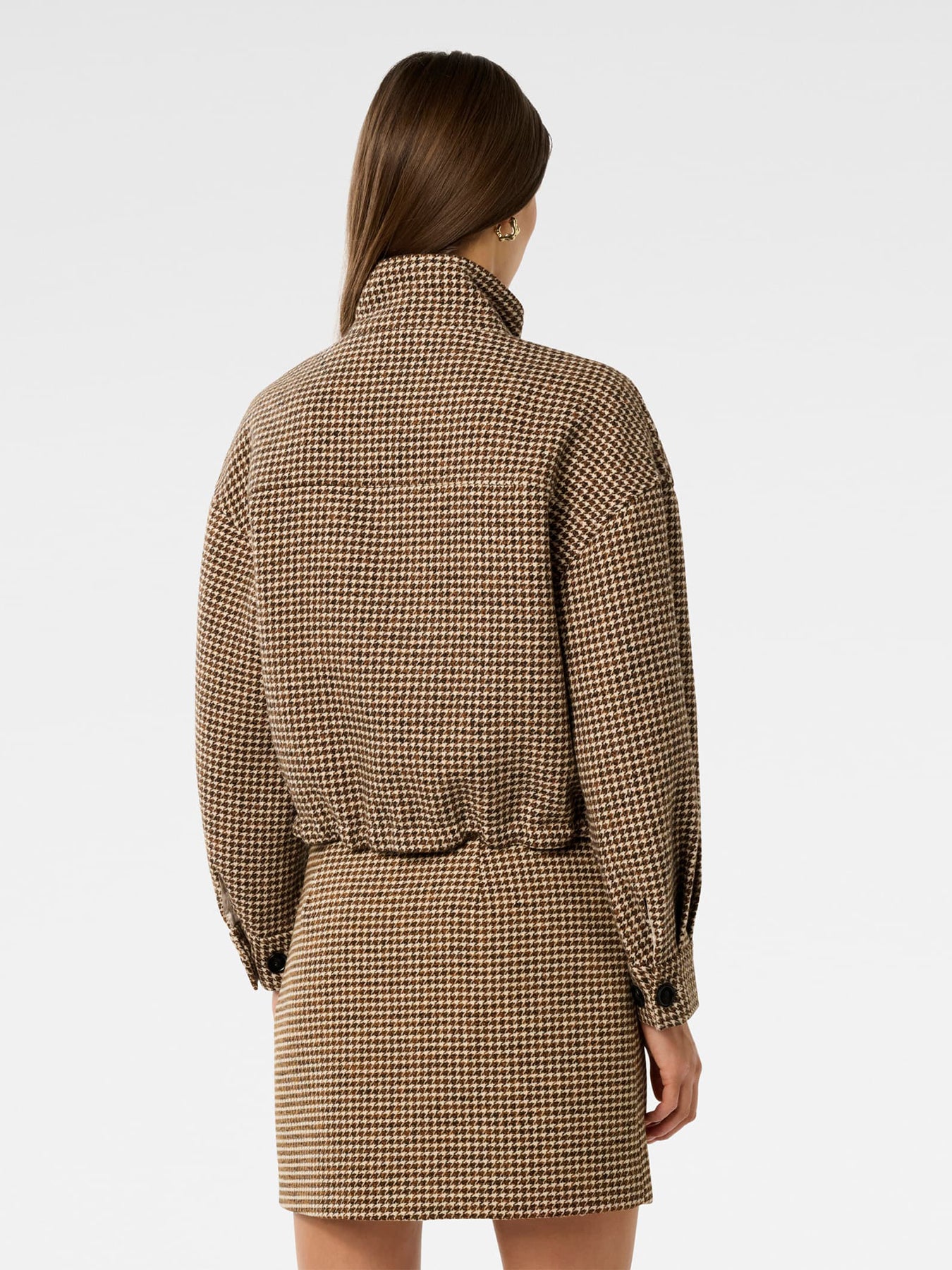 Kaia Checked Crop Jacket