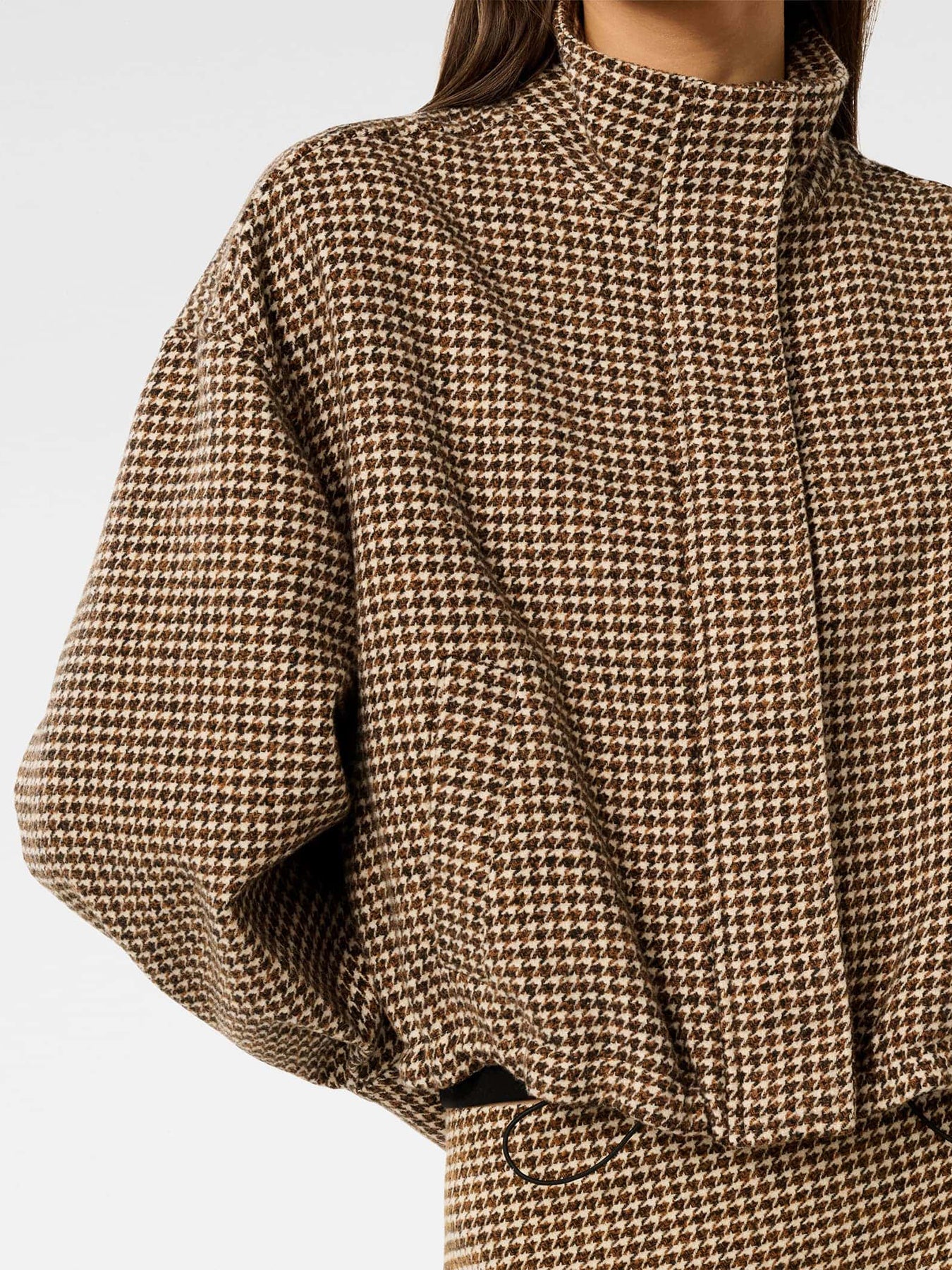 Kaia Checked Crop Jacket