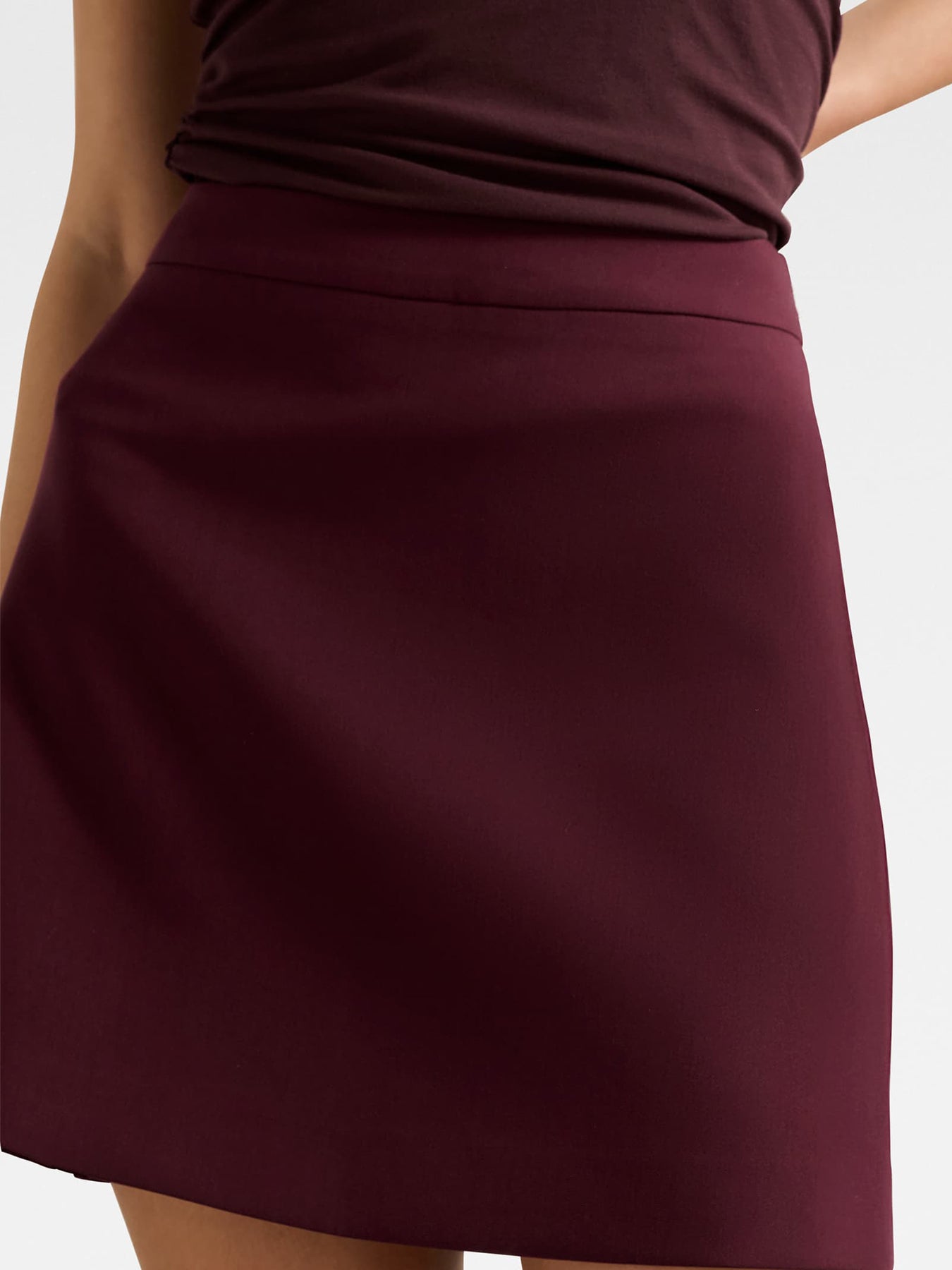 Lee A Line Mini Skirt Cherry