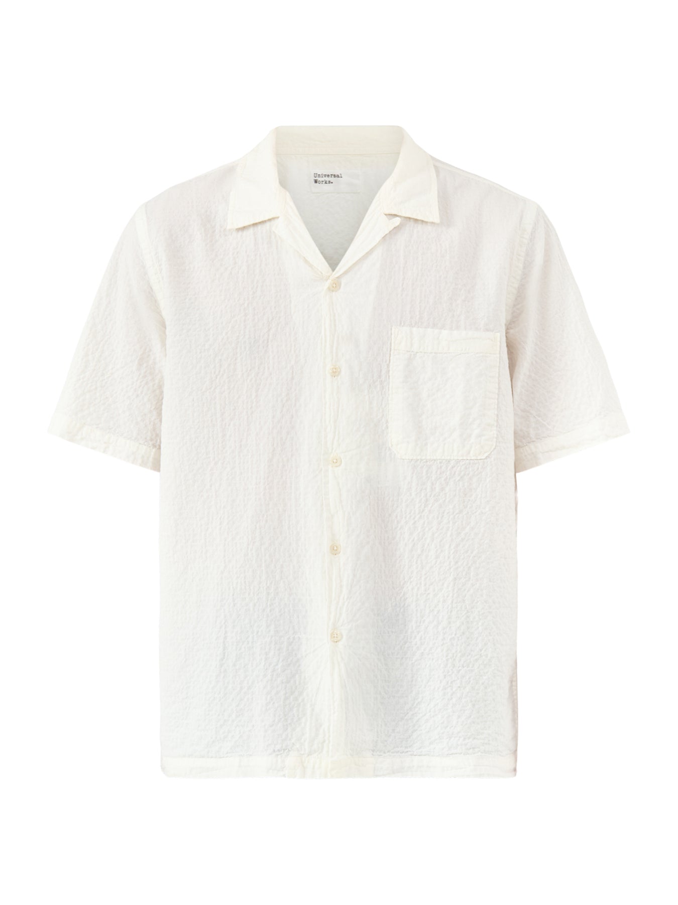 Road Seersucker Shirt Cream